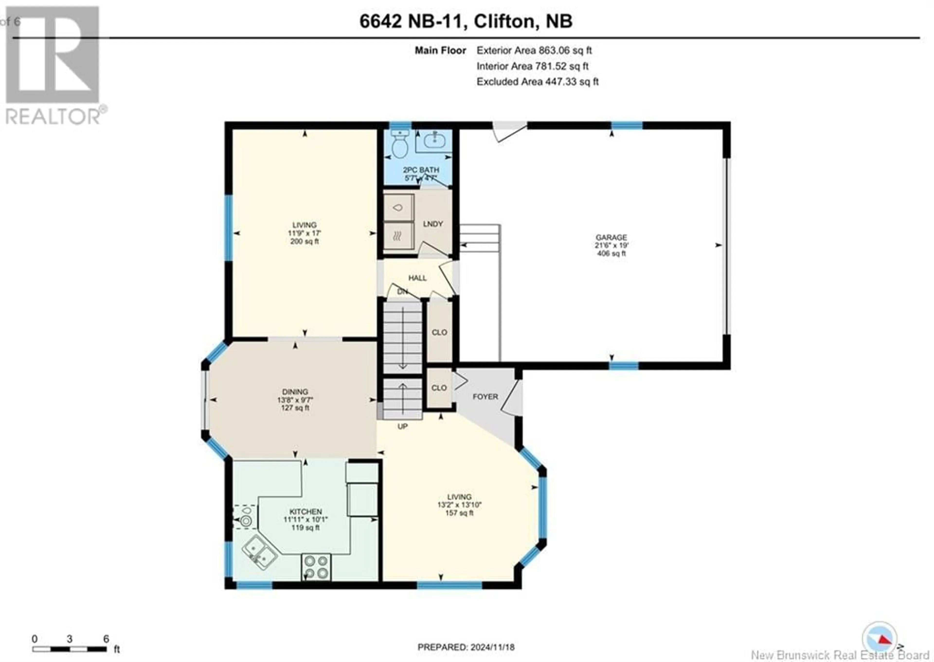 Floor plan for 6642 ROUTE 11, Clifton New Brunswick E2A5L8