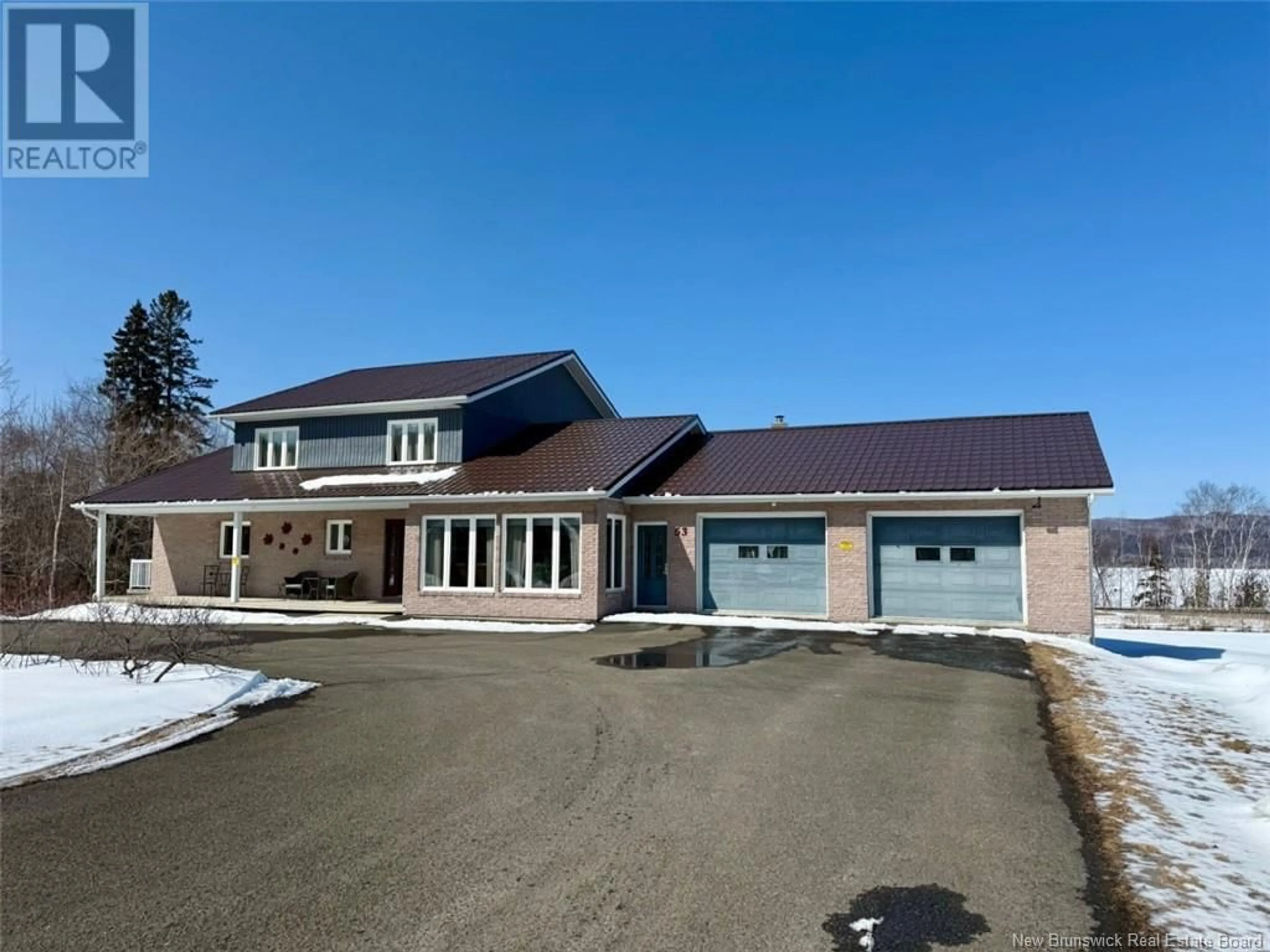 A pic from outside/outdoor area/front of a property/back of a property/a pic from drone, unknown for 53 RESTIGOUCHE DRIVE, Tide Head New Brunswick E3N4G6