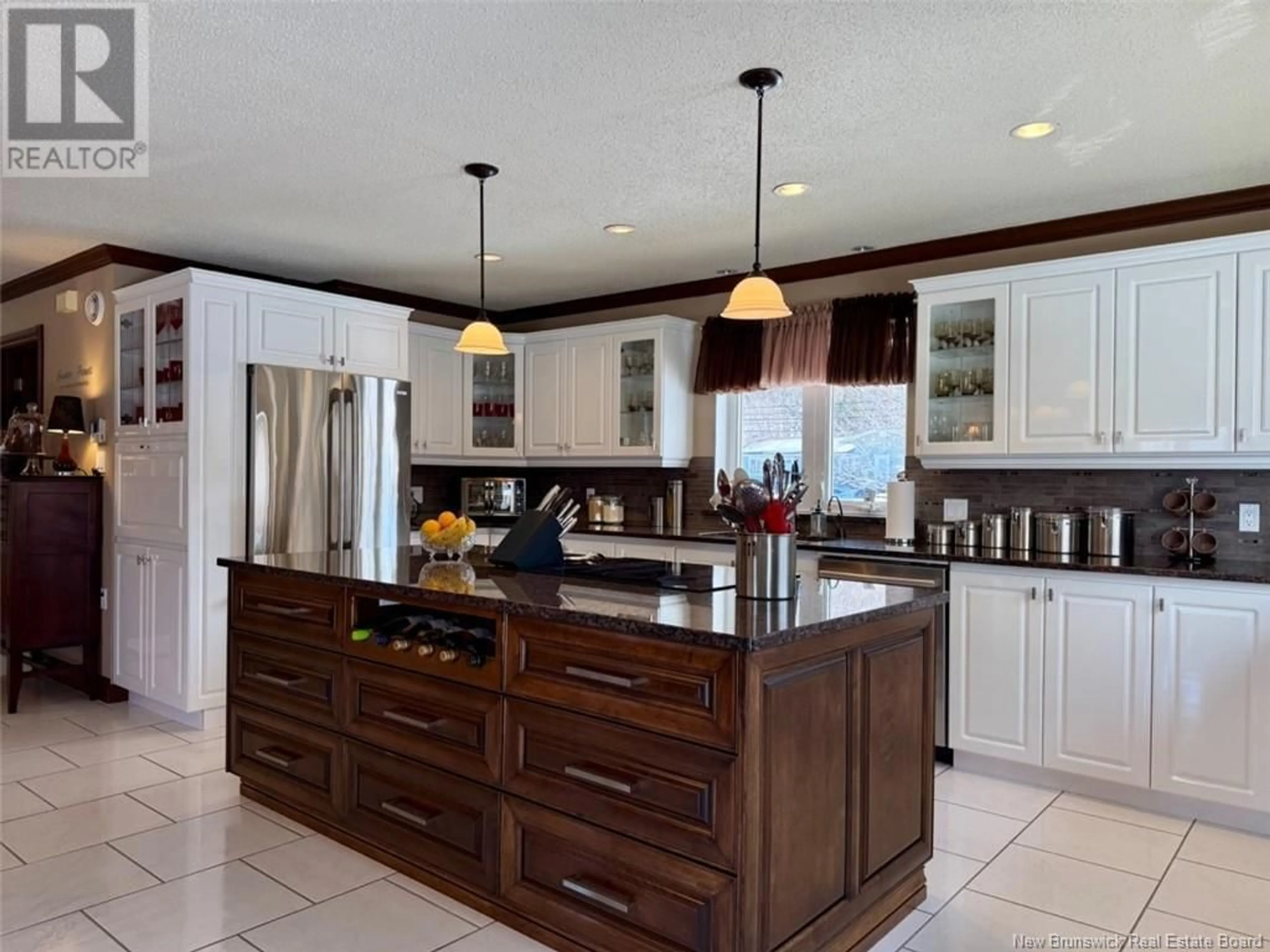 Open concept kitchen, ceramic/tile floor for 53 RESTIGOUCHE DRIVE, Tide Head New Brunswick E3N4G6