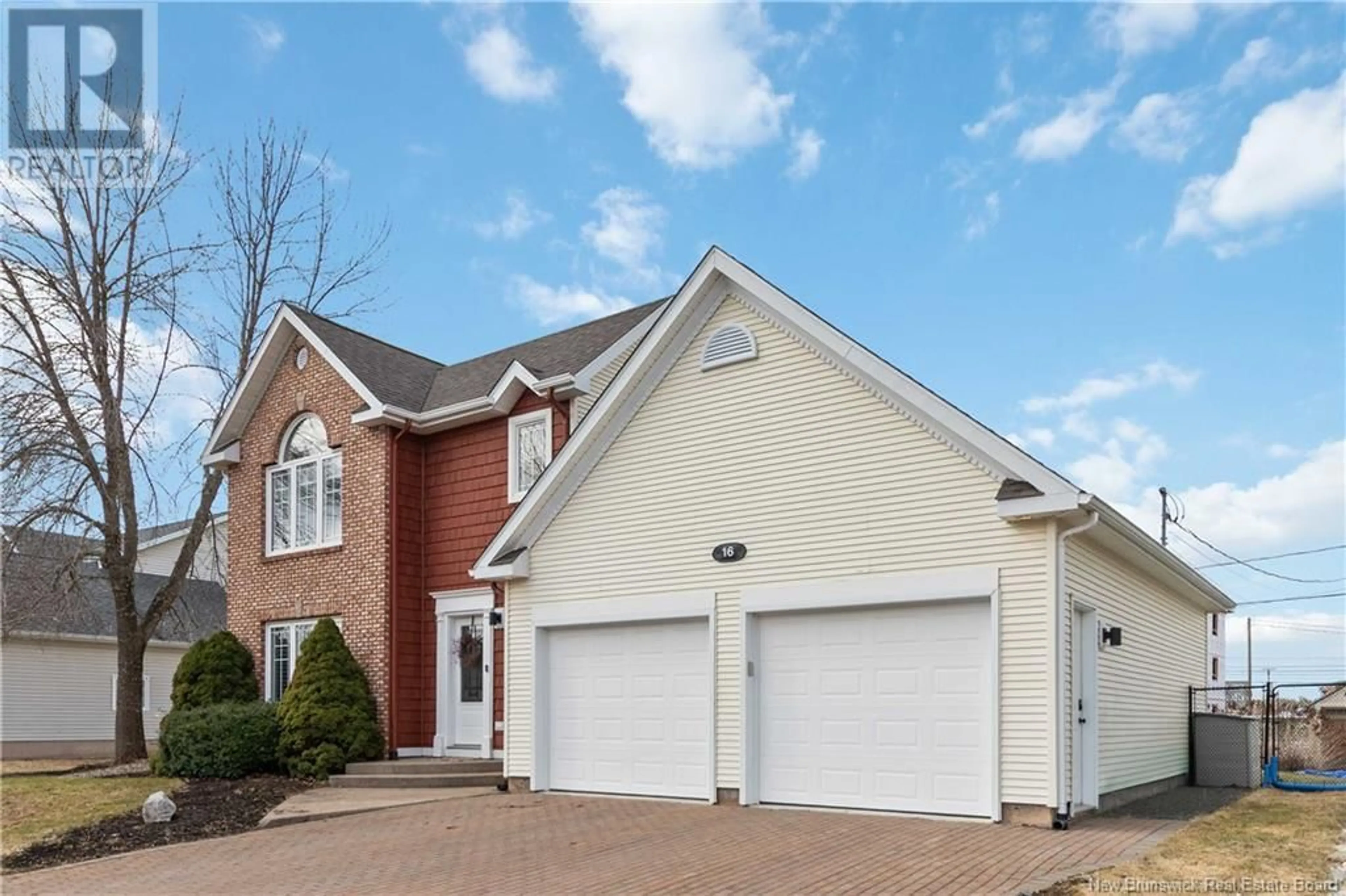 Home with vinyl exterior material, street for 16 VANESSA COURT, Riverview New Brunswick E1B4W7