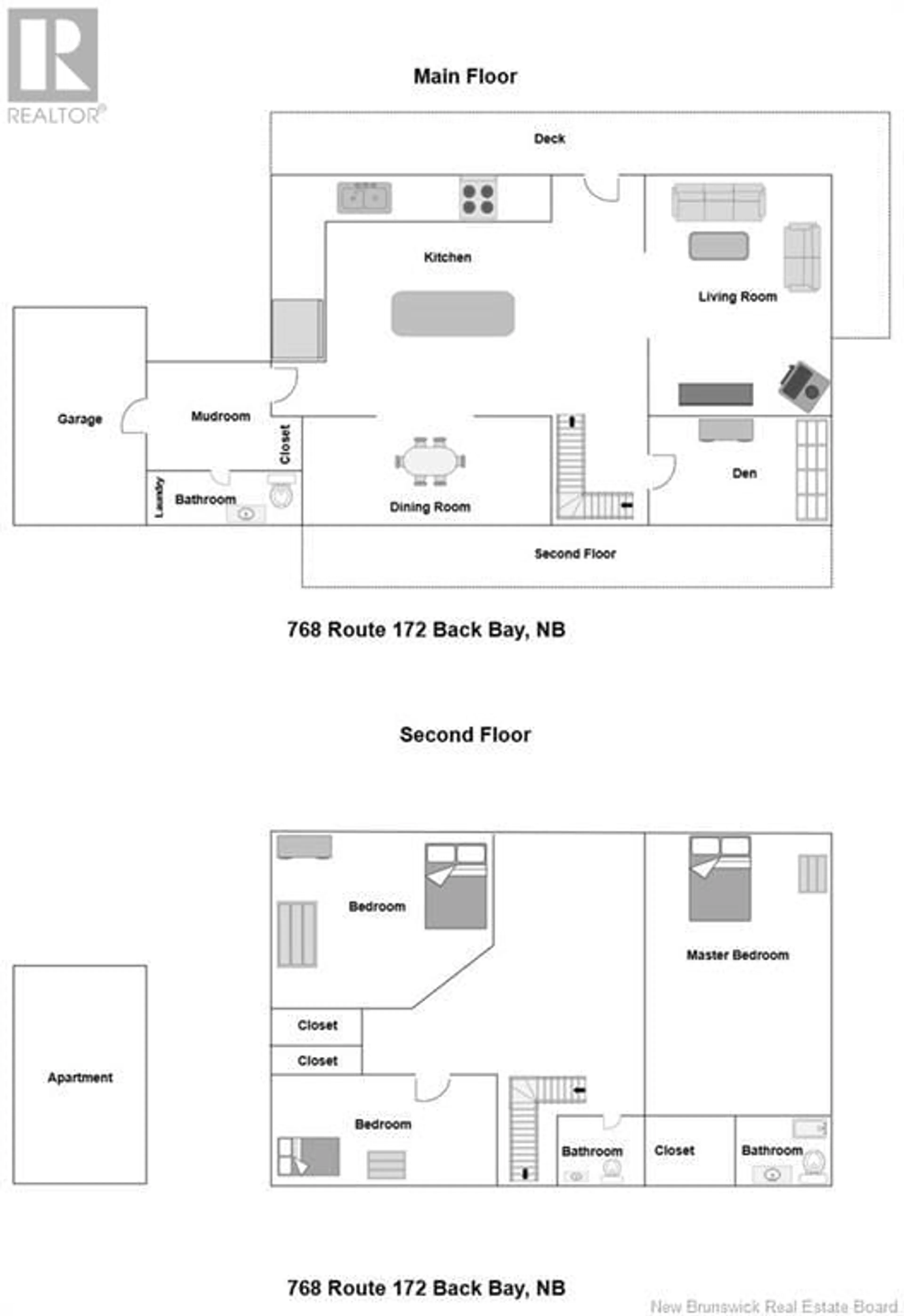 Floor plan for 768 172 ROUTE, Back Bay New Brunswick E5C1W2