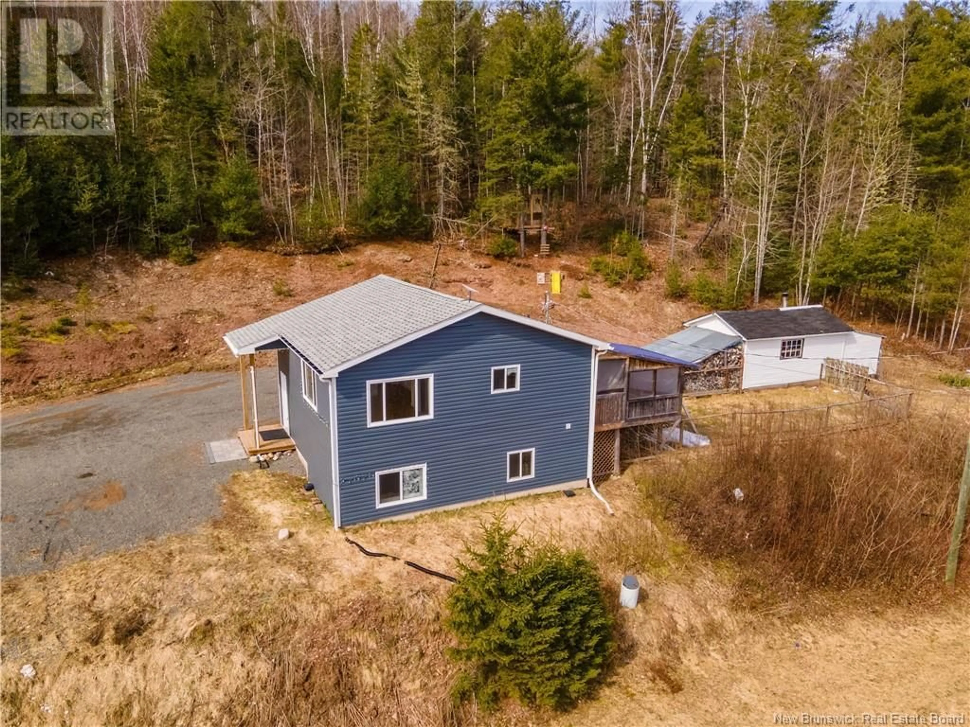 A pic from outside/outdoor area/front of a property/back of a property/a pic from drone, unknown for 2613 ROUTE 910, Rosevale New Brunswick E4H1C2