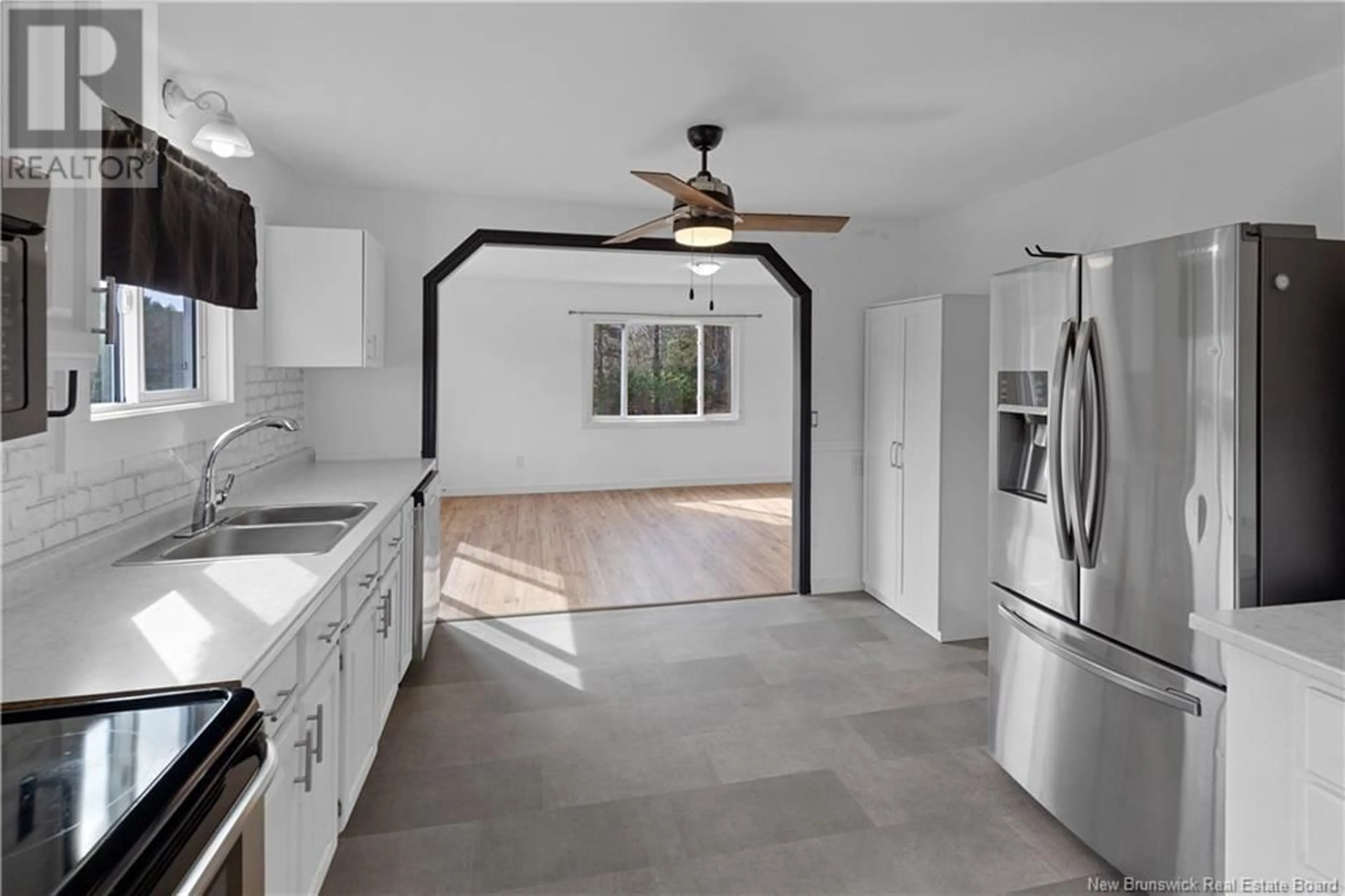Open concept kitchen, ceramic/tile floor for 2613 ROUTE 910, Rosevale New Brunswick E4H1C2
