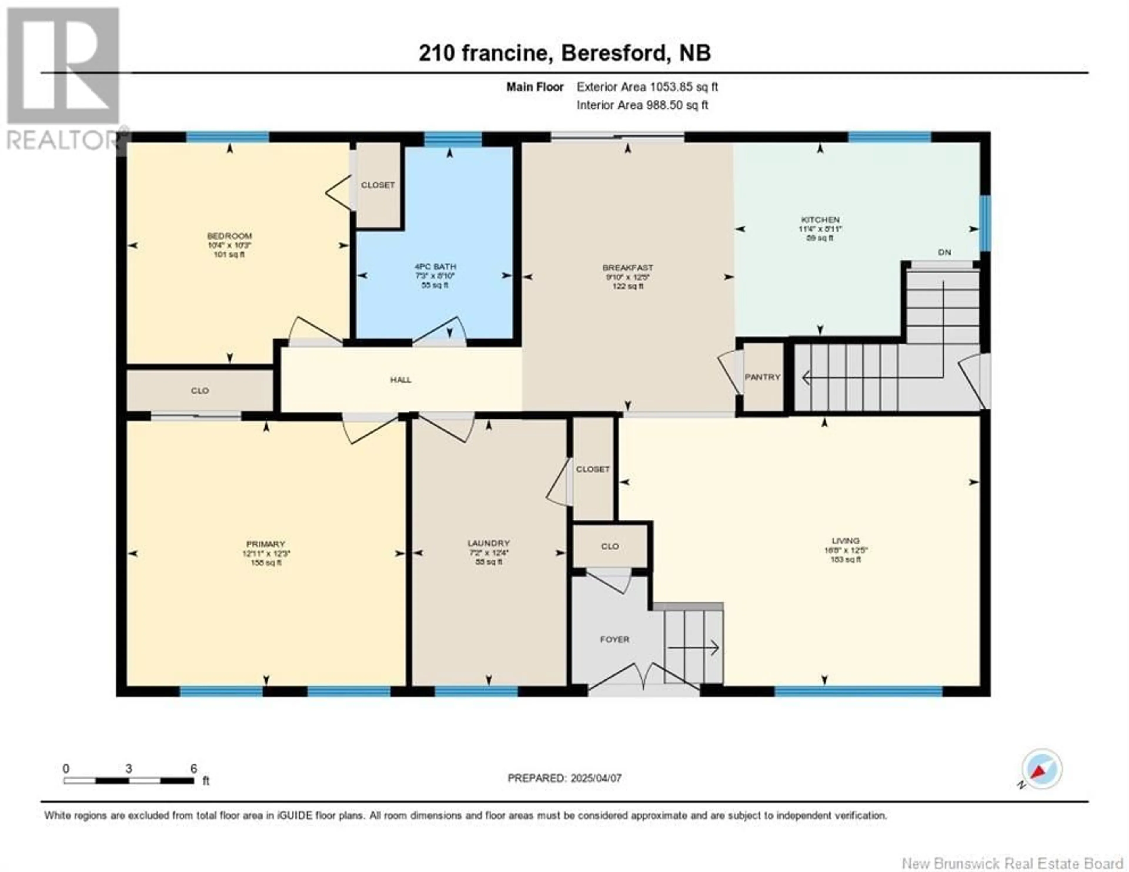 Floor plan for 210 RUE FRANCINE, Beresford New Brunswick E8K1N8