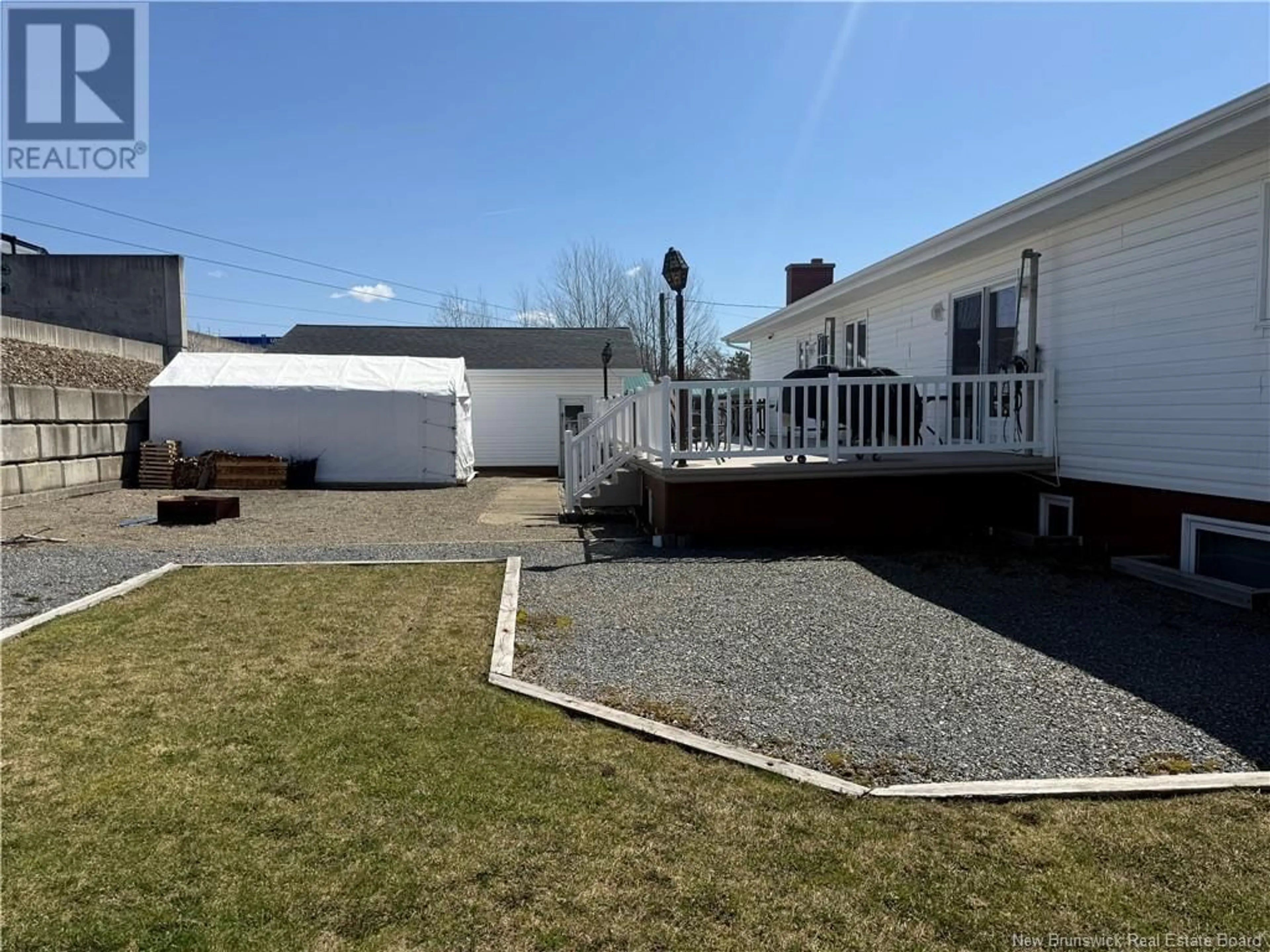 A pic from outside/outdoor area/front of a property/back of a property/a pic from drone, unknown for 34 DOMINIQUE STREET, Grand Falls New Brunswick E3Y1A2