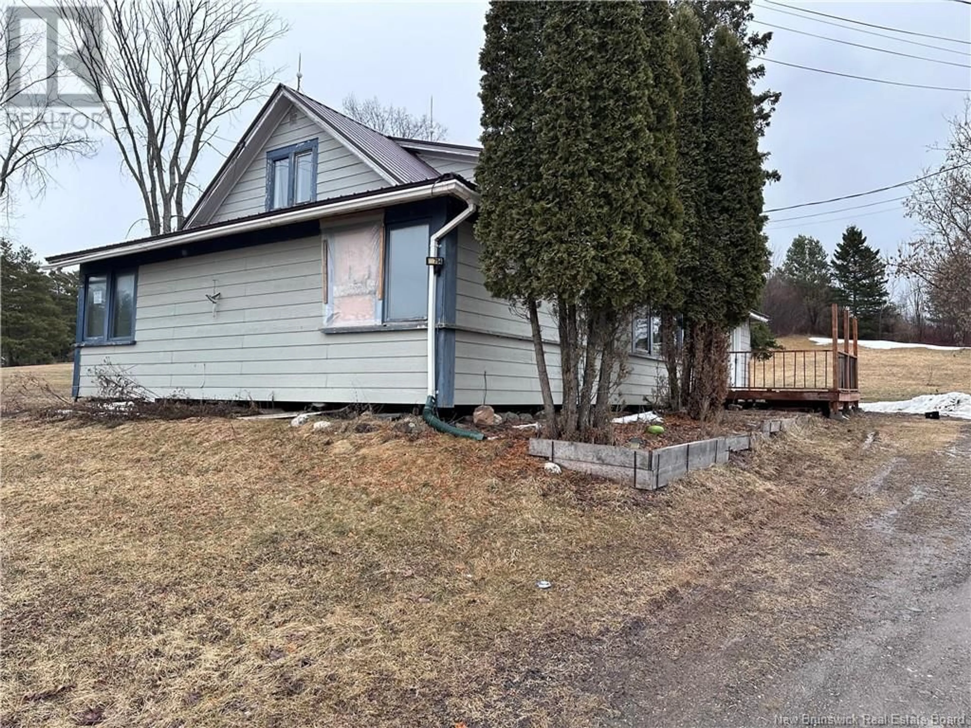 A pic from outside/outdoor area/front of a property/back of a property/a pic from drone, street for 1754 ROUTE 109, Arthurette New Brunswick E7H4A9
