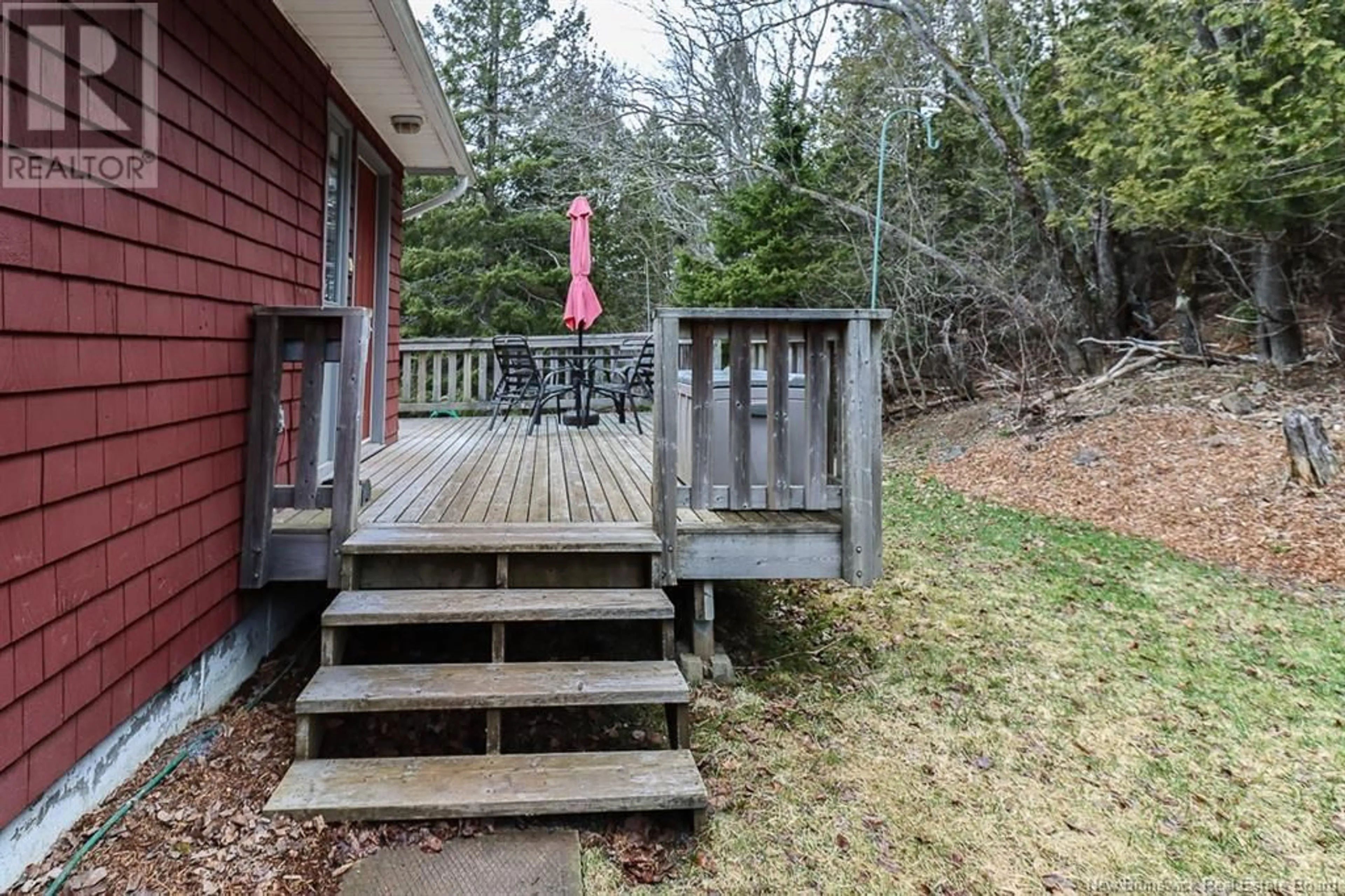 Patio, forest/trees view for 1 HILL ROAD, Kingston New Brunswick E5N1H2