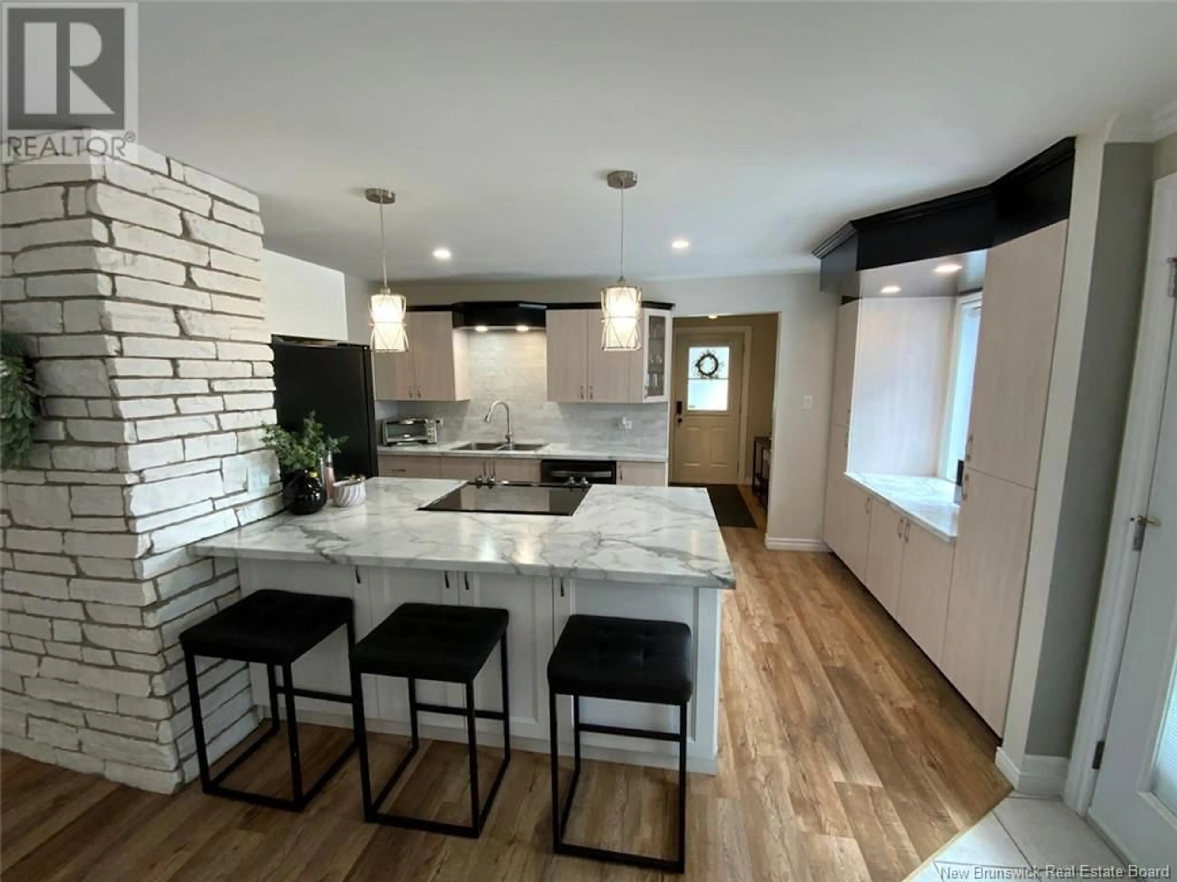 Open concept kitchen, ceramic/tile floor for 35 MAZEROLLE STREET, Saint-Basile New Brunswick E7C1E6