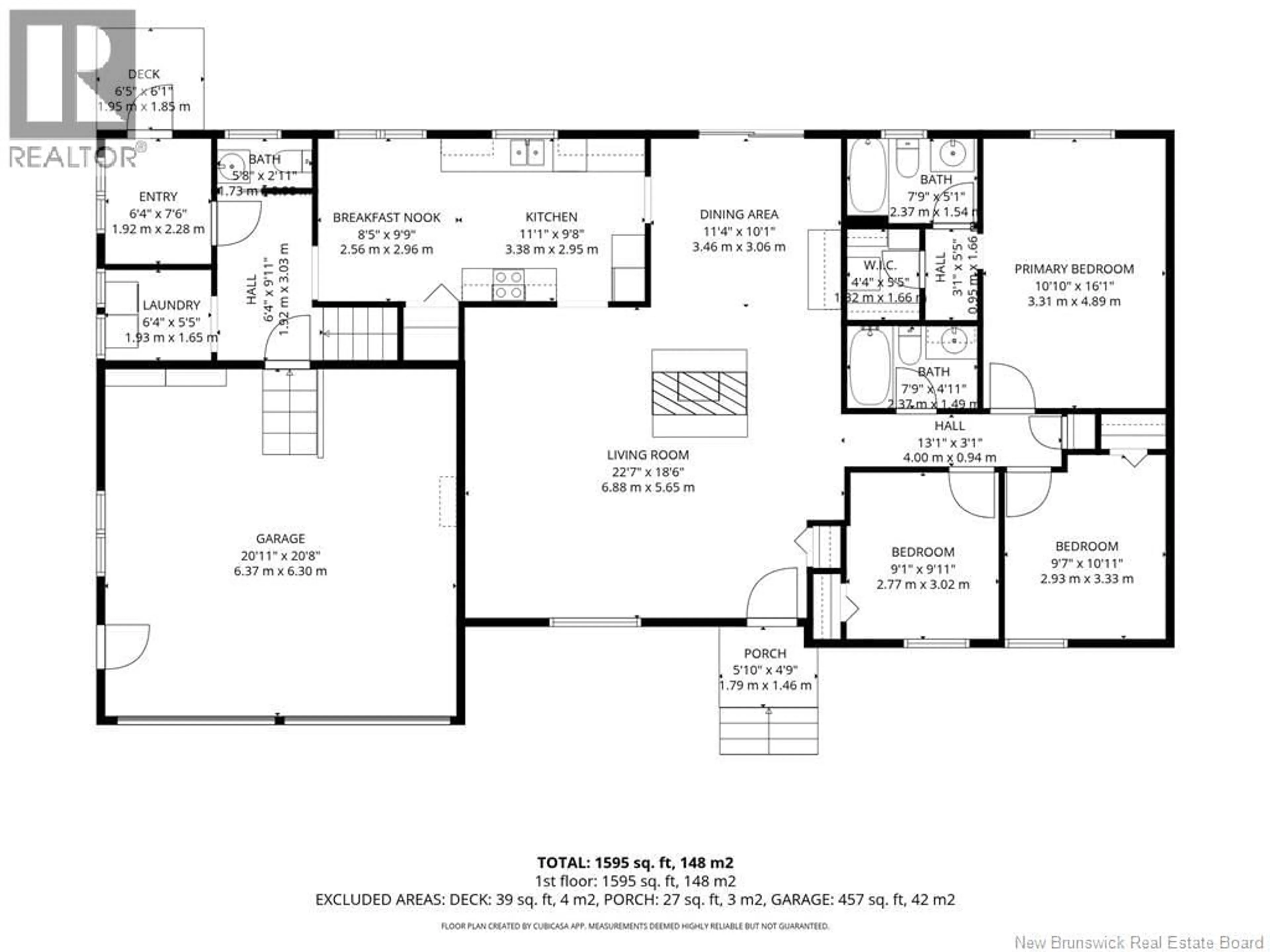 Floor plan for 101 RIVERSIDE ROAD, Tide Head New Brunswick E3N4G8