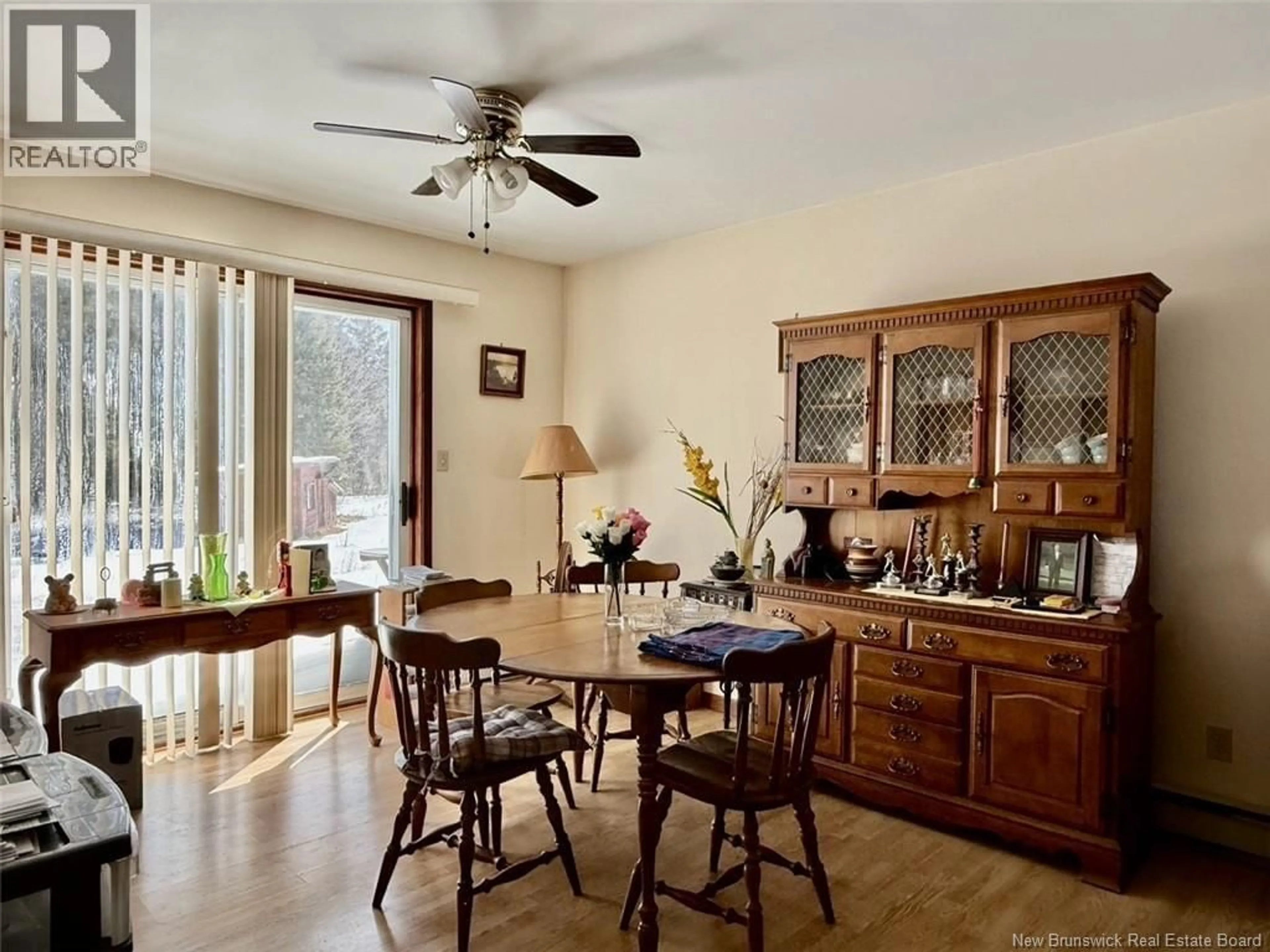 Dining room, wood/laminate floor for 101 RIVERSIDE ROAD, Tide Head New Brunswick E3N4G8