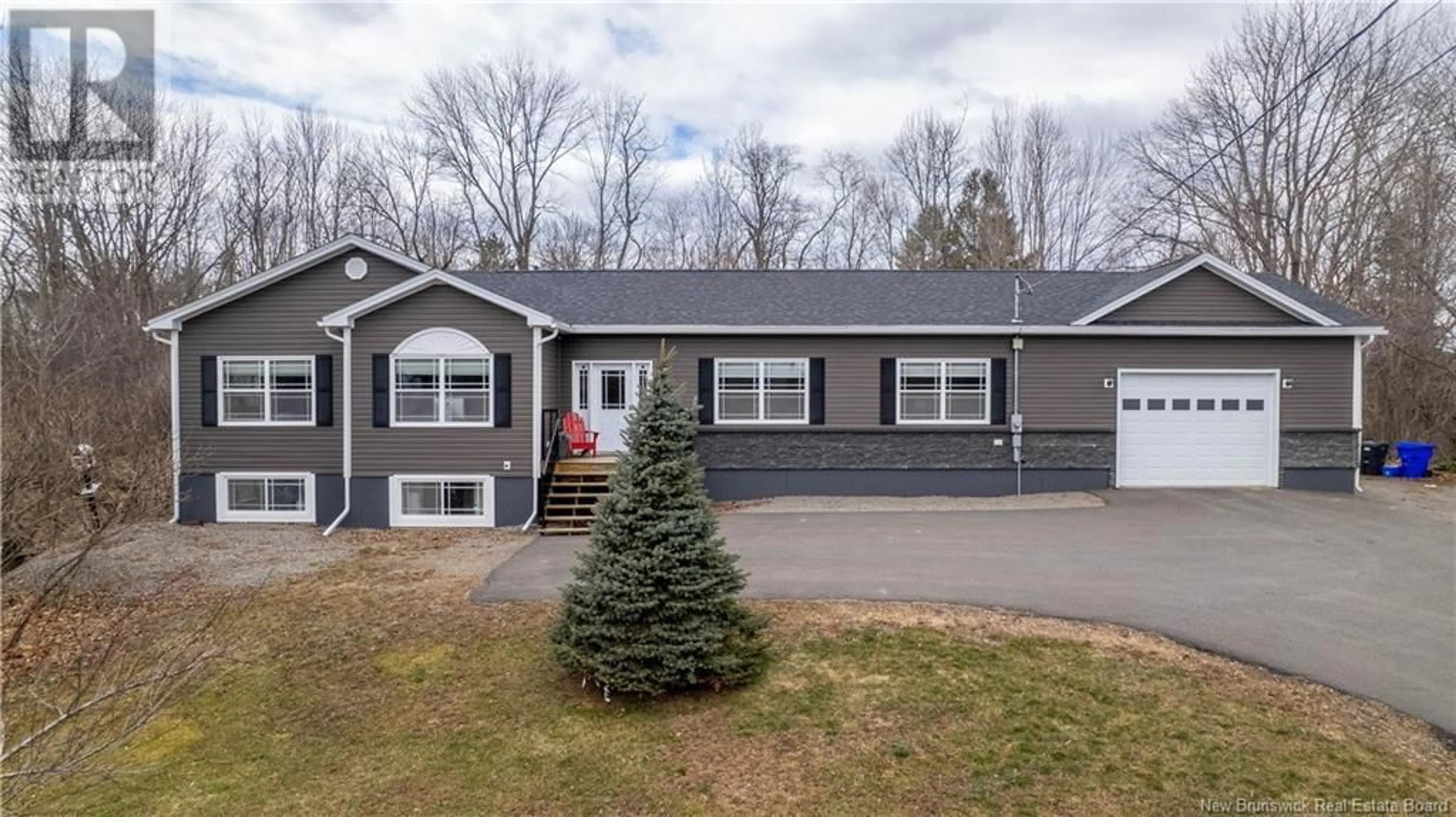 Home with vinyl exterior material, street for 11 QUEENSWAY WAY, St. Stephen New Brunswick E3L1L1
