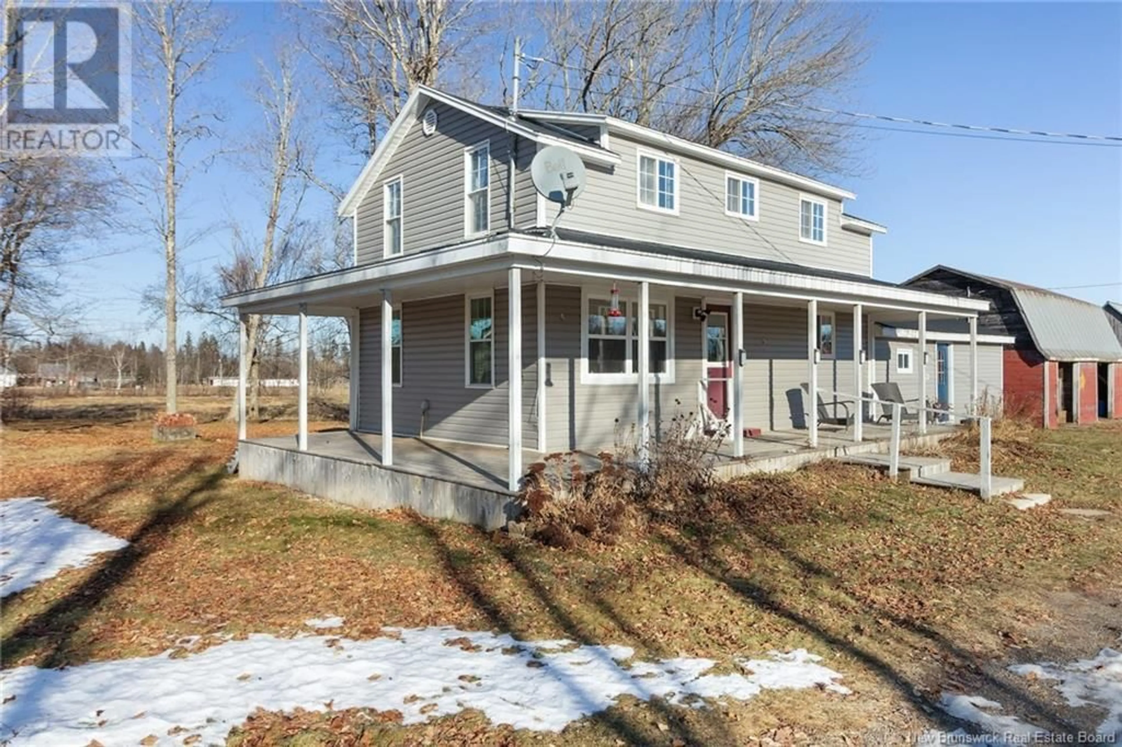 Home with vinyl exterior material, street for 449 RED ROCK ROAD, Red Rock New Brunswick E6B2C5