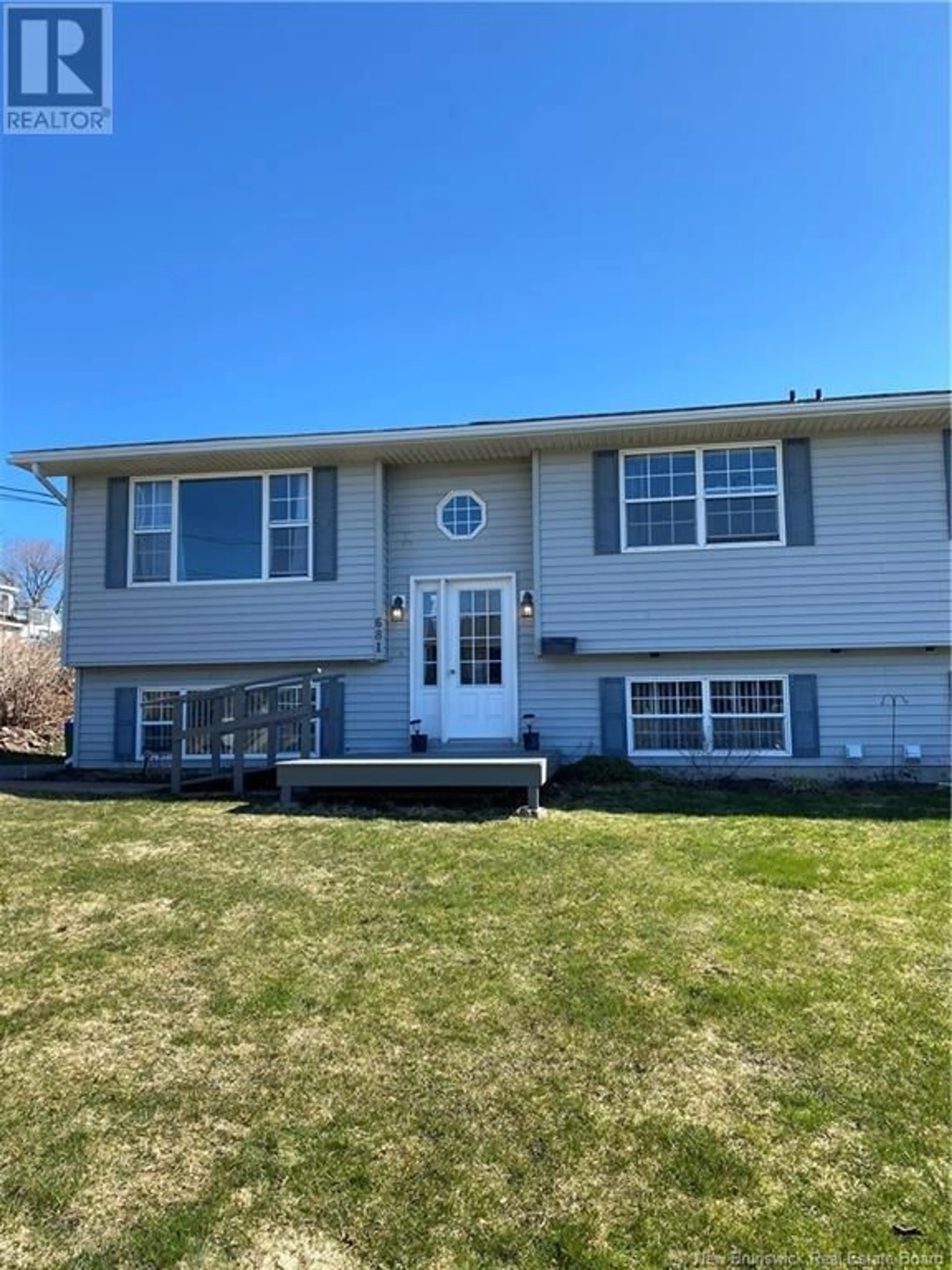 Home with vinyl exterior material, street for 681 CENTRE STREET, Saint John New Brunswick E2M2P7