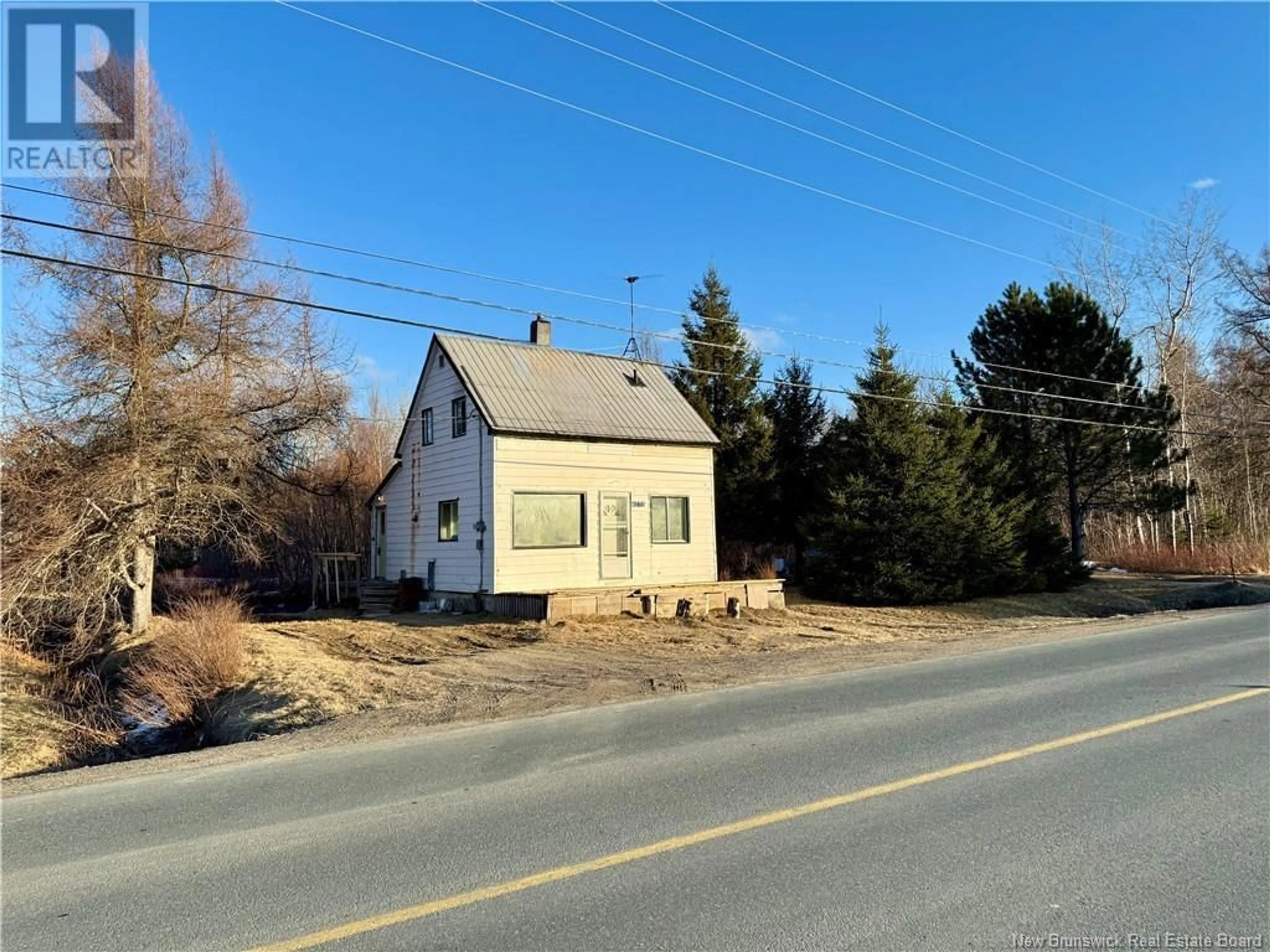 A pic from outside/outdoor area/front of a property/back of a property/a pic from drone, street for 4073 RTE 480, Acadieville New Brunswick E4Y1Z4