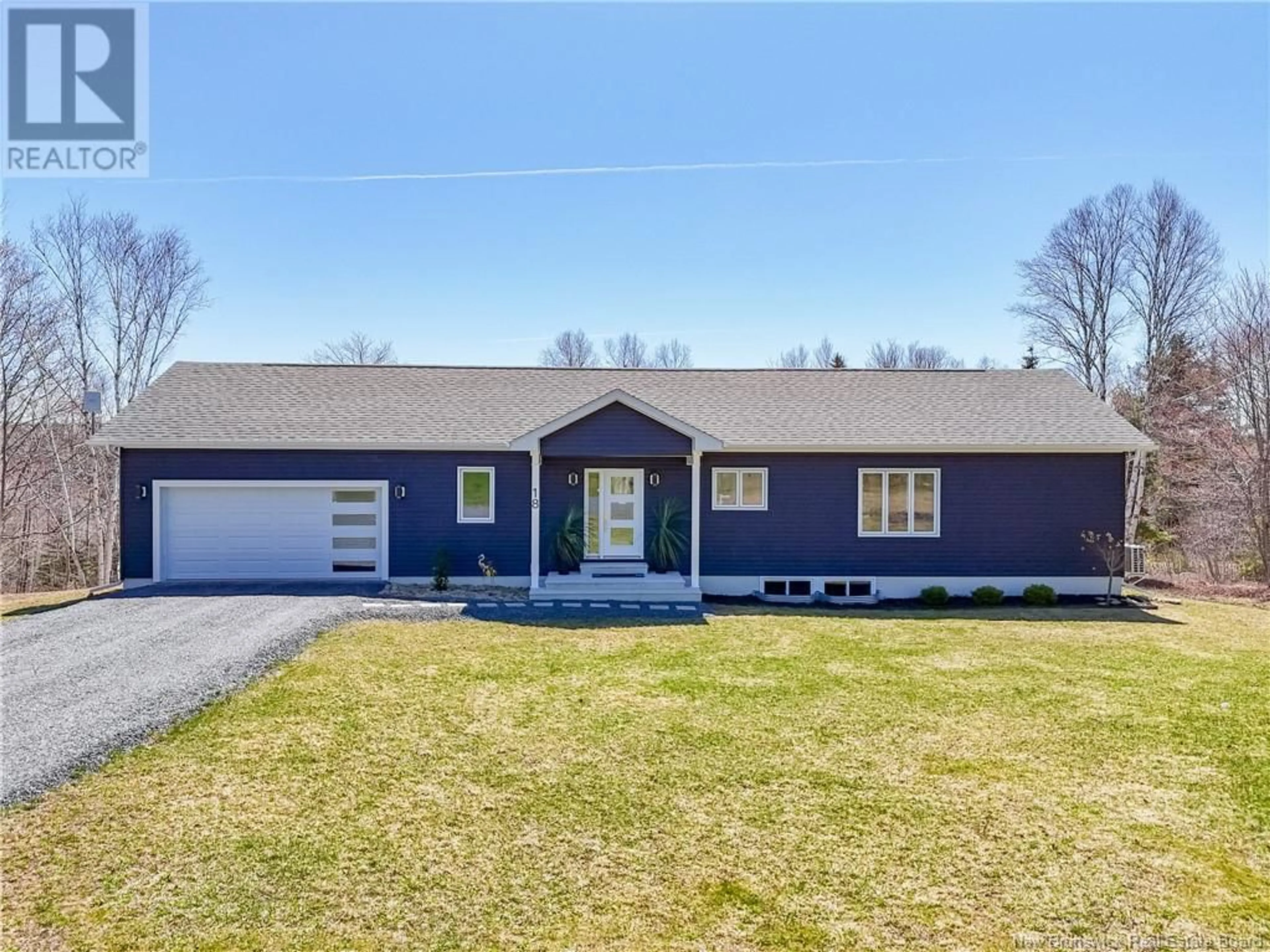Home with vinyl exterior material, street for 18 VALLEYVIEW DRIVE, Doaktown New Brunswick E9C1X6