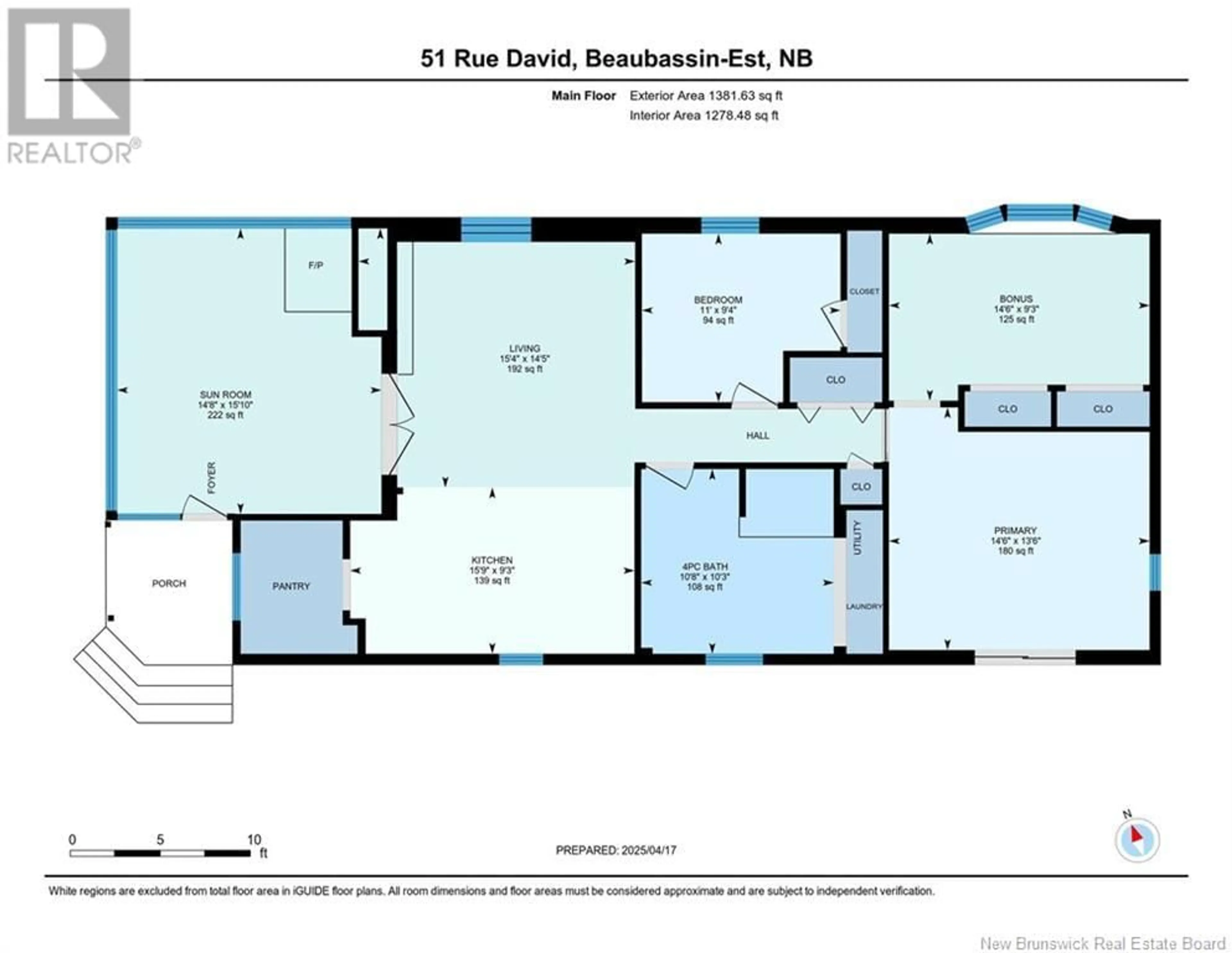 Floor plan for 51 DAVID STREET, Grand-Barachois New Brunswick E4P7A8