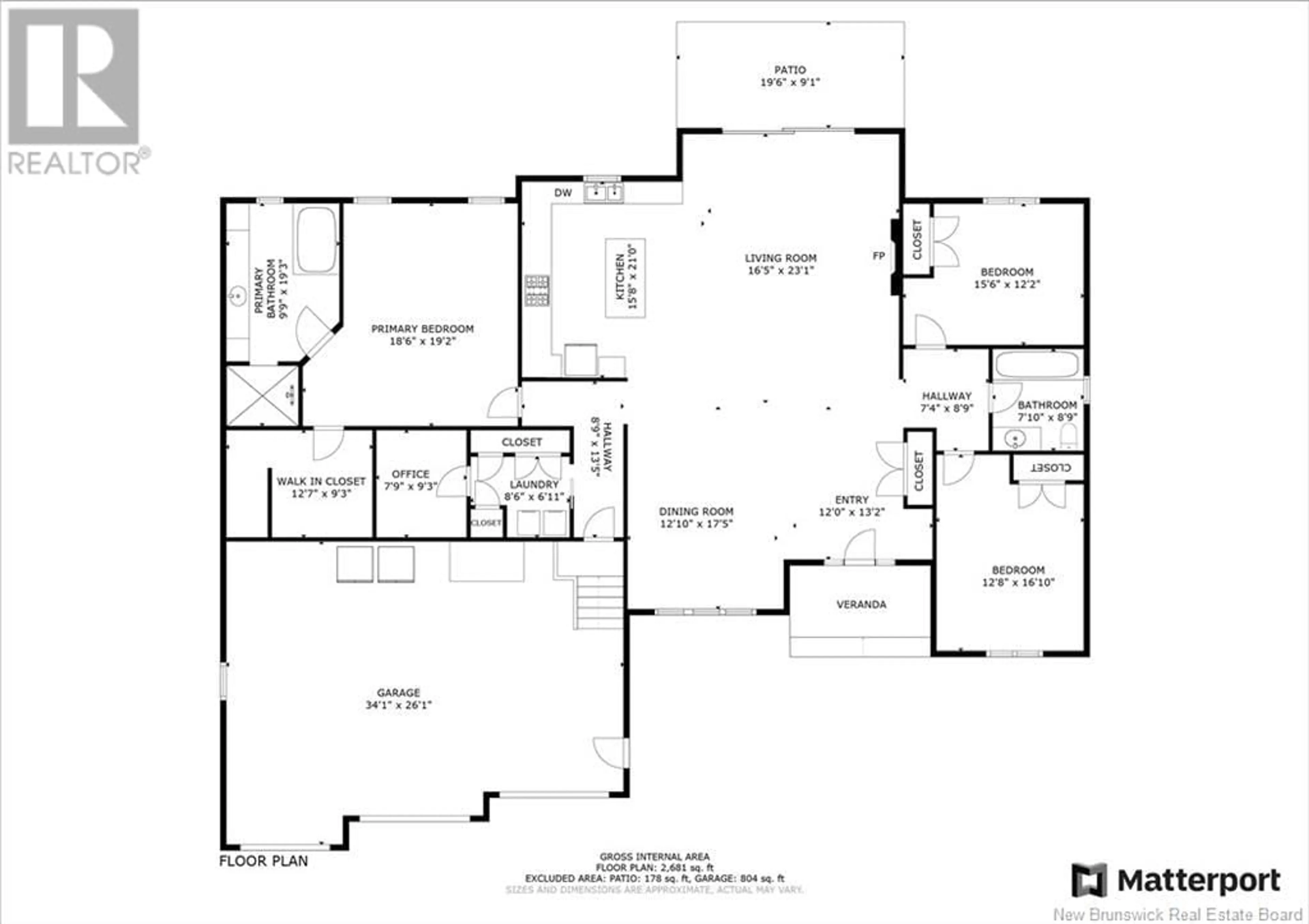 Floor plan for 36 DAVIDSON LOOP, Baie Verte New Brunswick E4M0E6