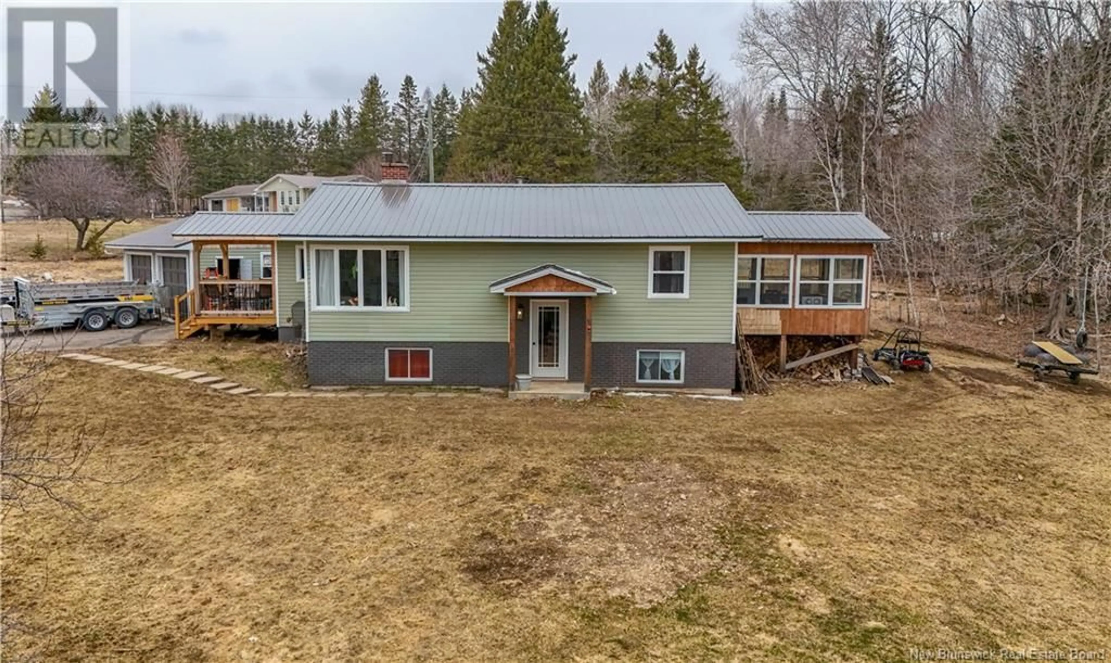 A pic from outside/outdoor area/front of a property/back of a property/a pic from drone, building for 150 LOWER STONERIDGE ROAD, Burtts Corner New Brunswick E6L2P5