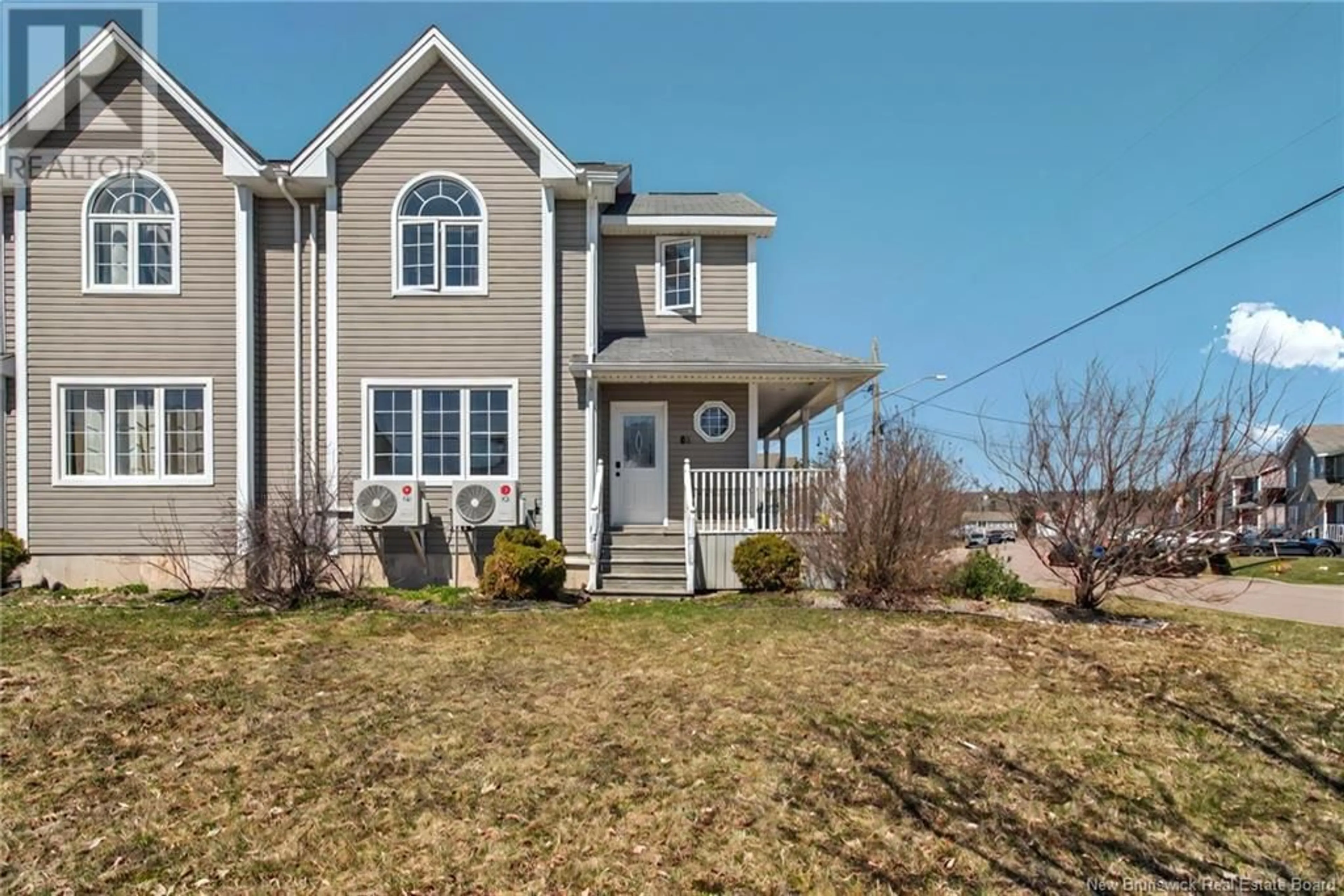 Home with vinyl exterior material, street for 83 RAINFORD COURT, Moncton New Brunswick E1G0T4