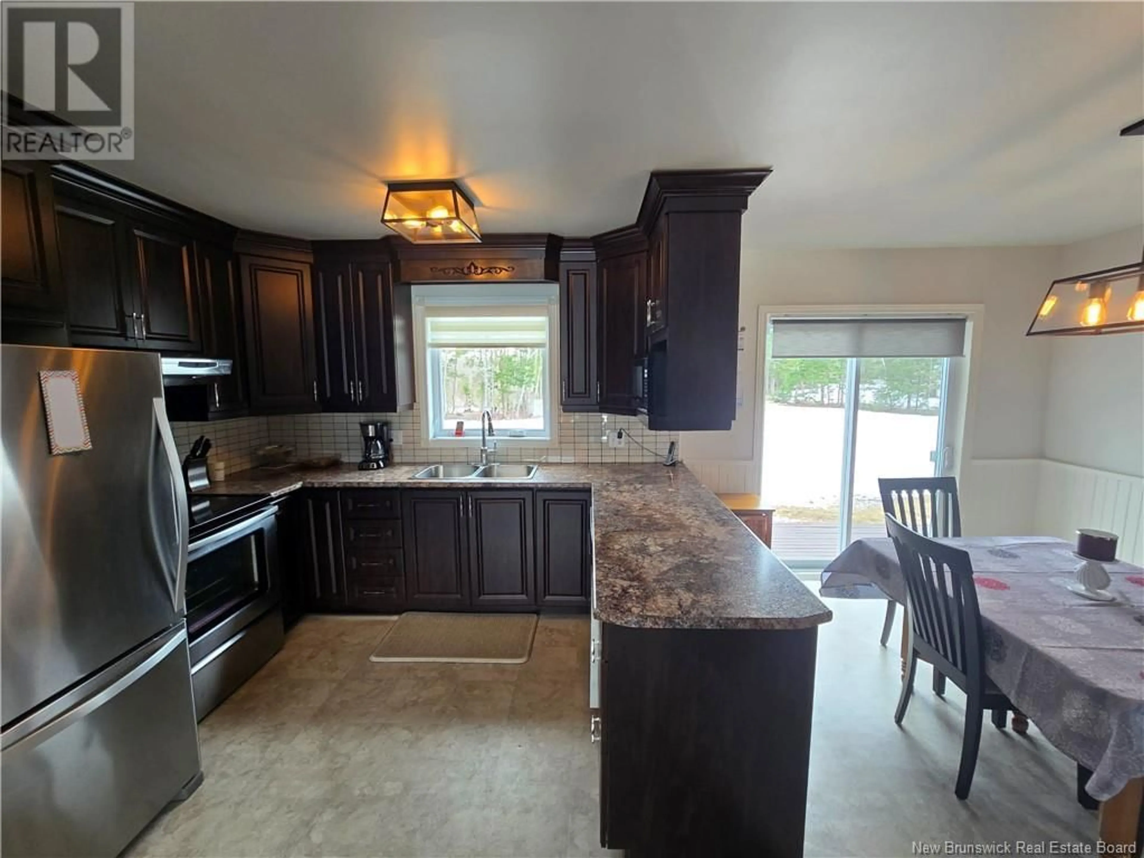 Open concept kitchen, ceramic/tile floor for 3559 ROUTE 180, South Tetagouche New Brunswick E2A7C7