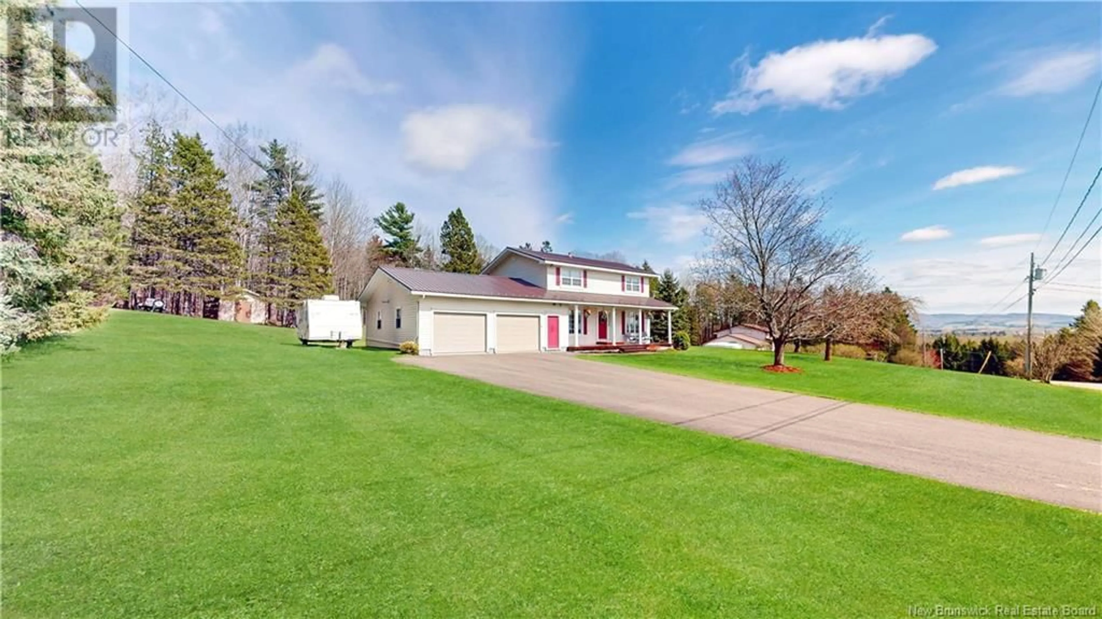 A pic from outside/outdoor area/front of a property/back of a property/a pic from drone, unknown for 16 VALLEYVIEW CRESCENT, Plumweseep New Brunswick E4G2V1
