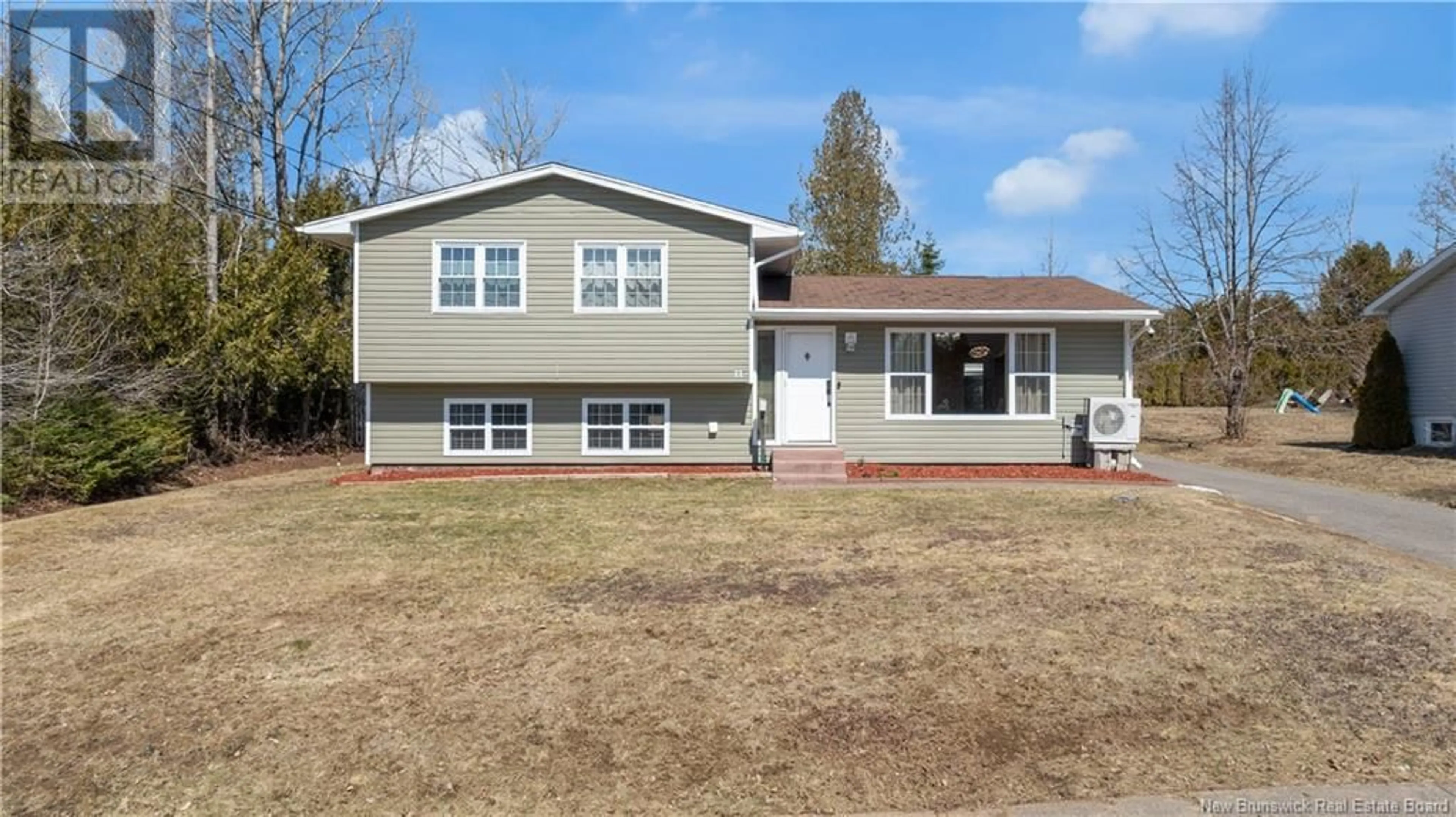 Home with vinyl exterior material, street for 11 SHEILA AVENUE, Saint John New Brunswick E2N1J6