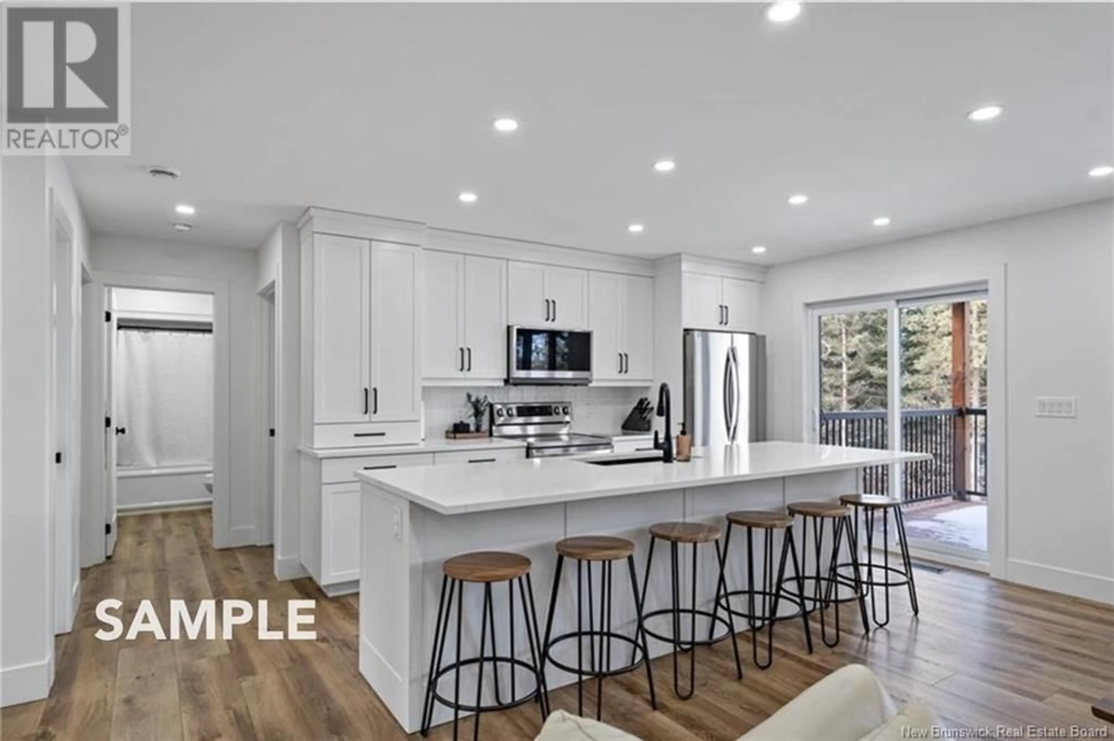Contemporary kitchen, ceramic/tile floor for 16 KENWORTH STREET, Stilesville New Brunswick E1G6K1