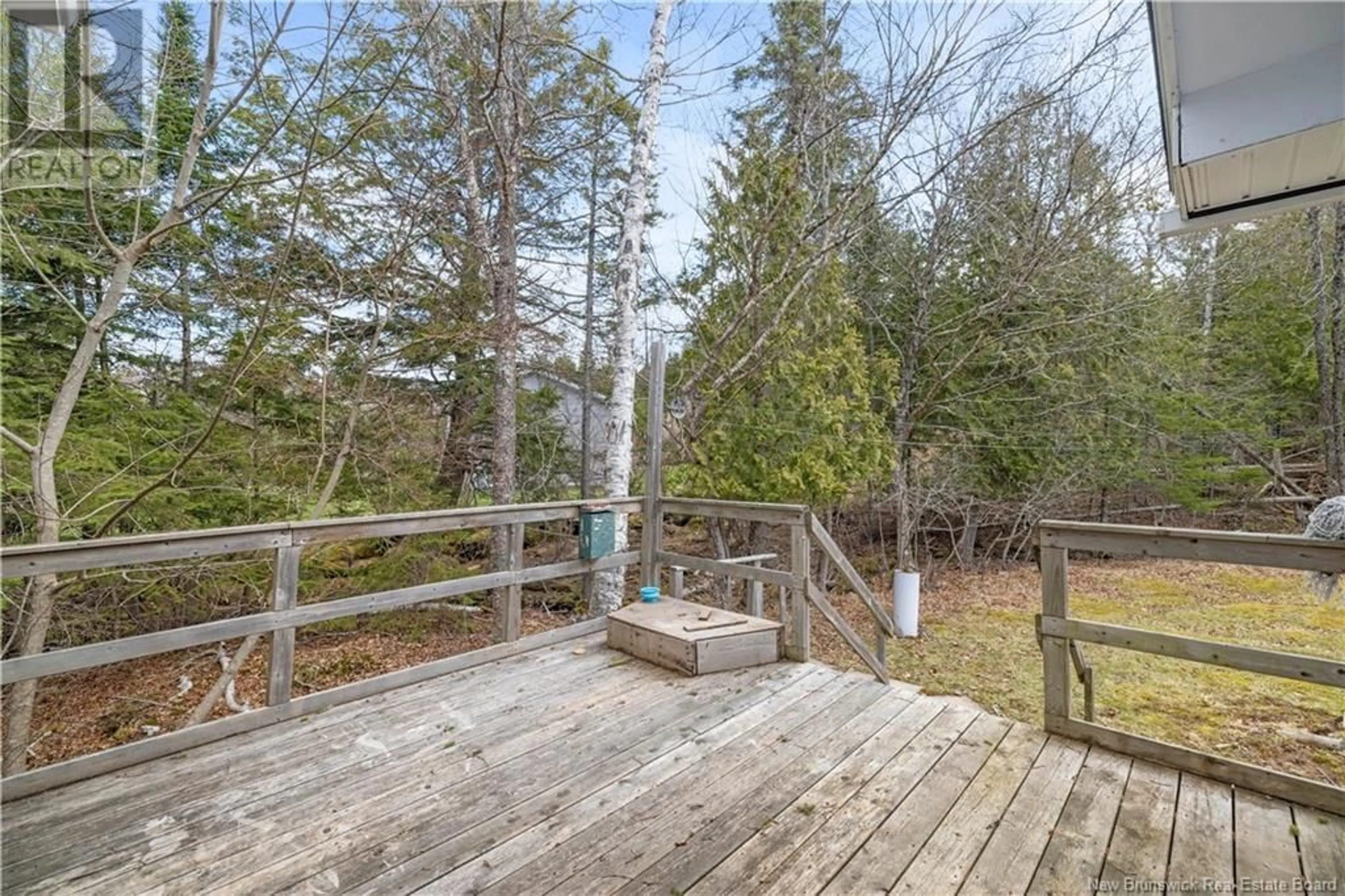 Patio, forest/trees view for 66 MEENANS COVE ROAD, Quispamsis New Brunswick E2G1Y8