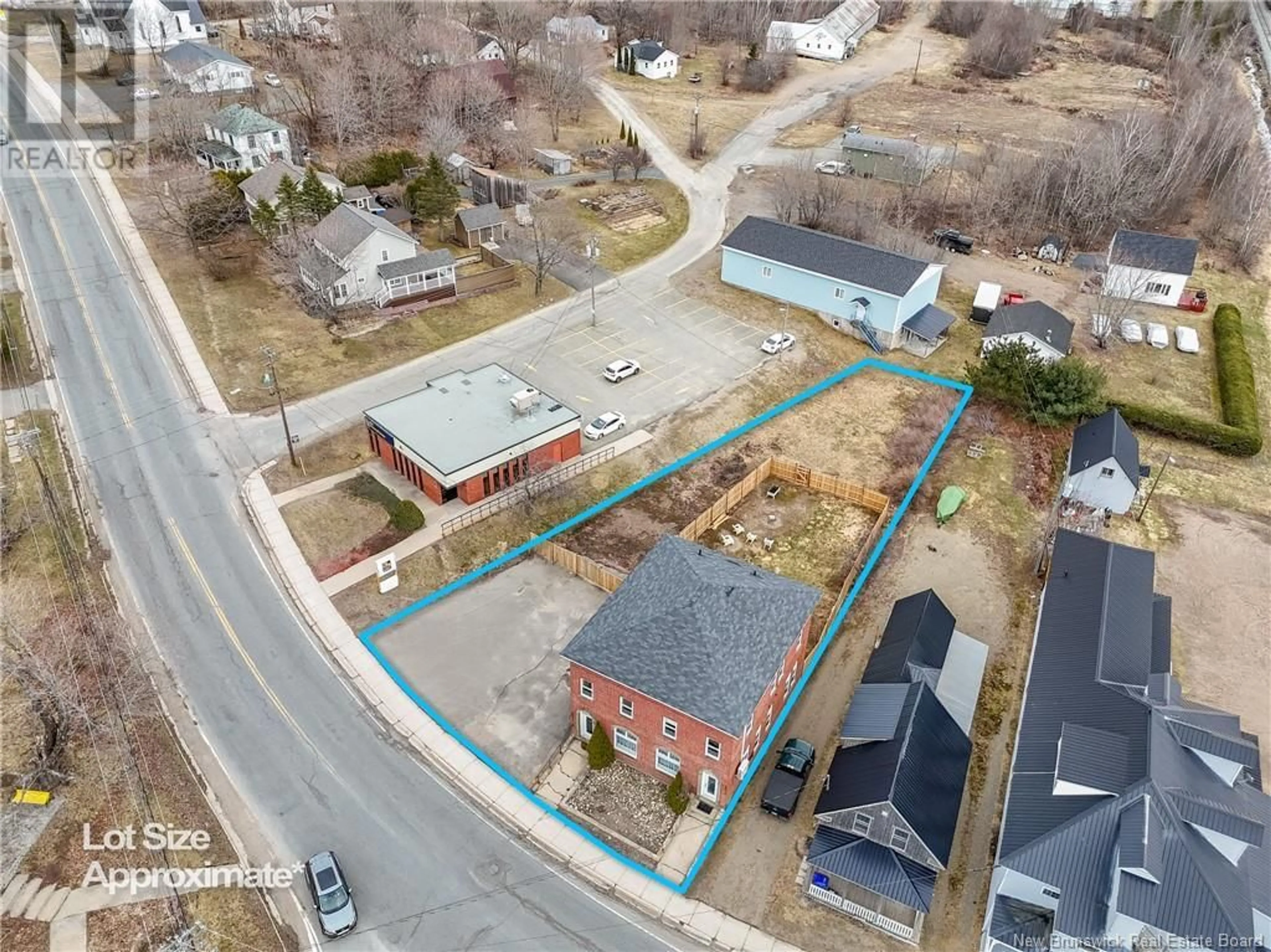 A pic from outside/outdoor area/front of a property/back of a property/a pic from drone, street for 1943 ROUTE 3, Harvey New Brunswick E6K1K3