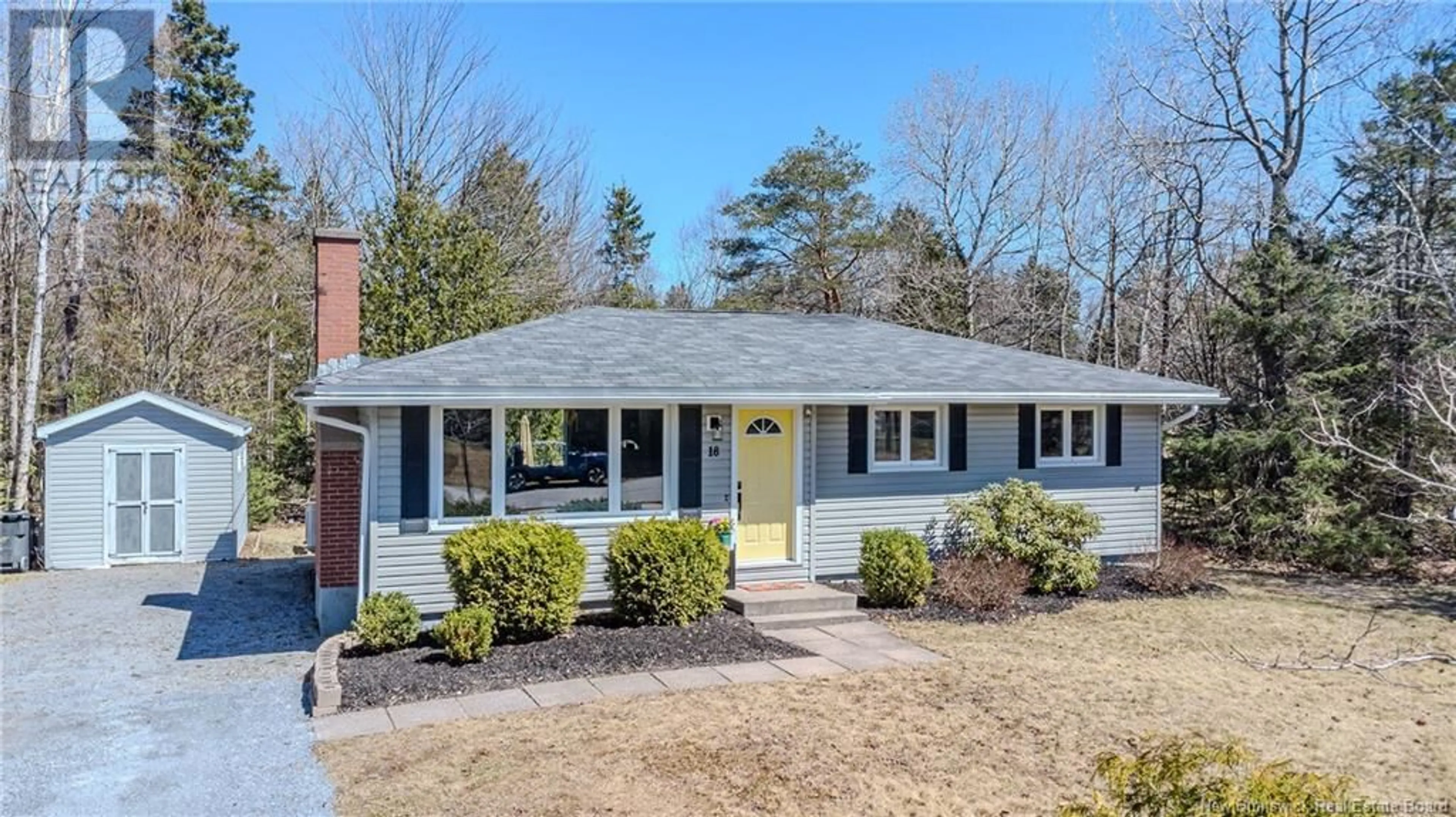 Home with vinyl exterior material, street for 18 HIGHLAND AVENUE, Rothesay New Brunswick E2E5M8
