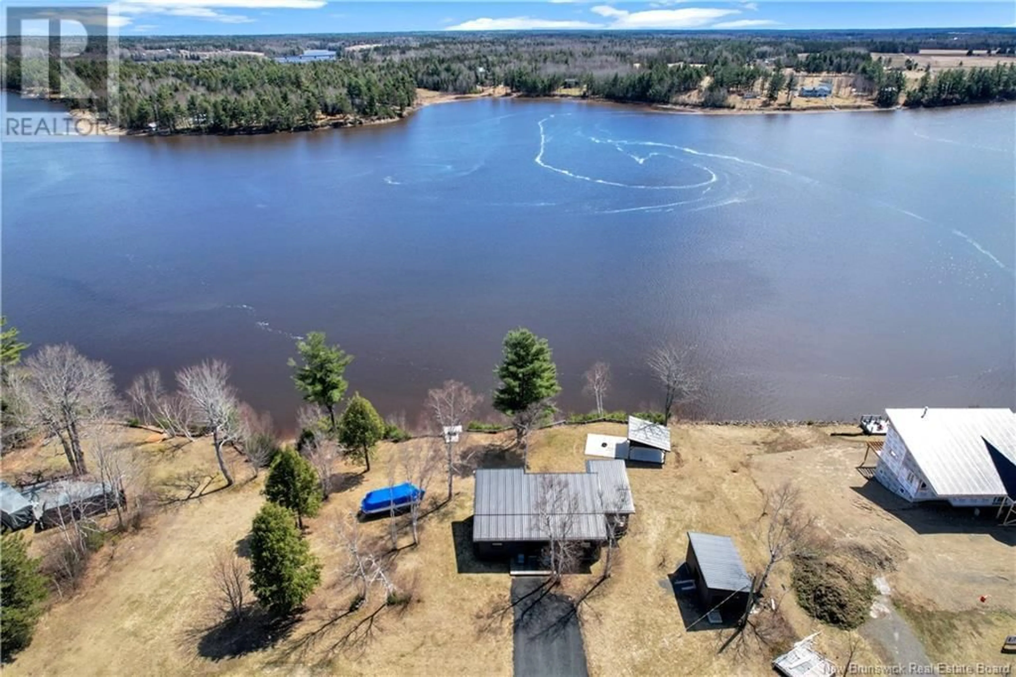 A pic from outside/outdoor area/front of a property/back of a property/a pic from drone, water/lake/river/ocean view for 37 JAMES COURT, Upper Rexton New Brunswick E4W0A6