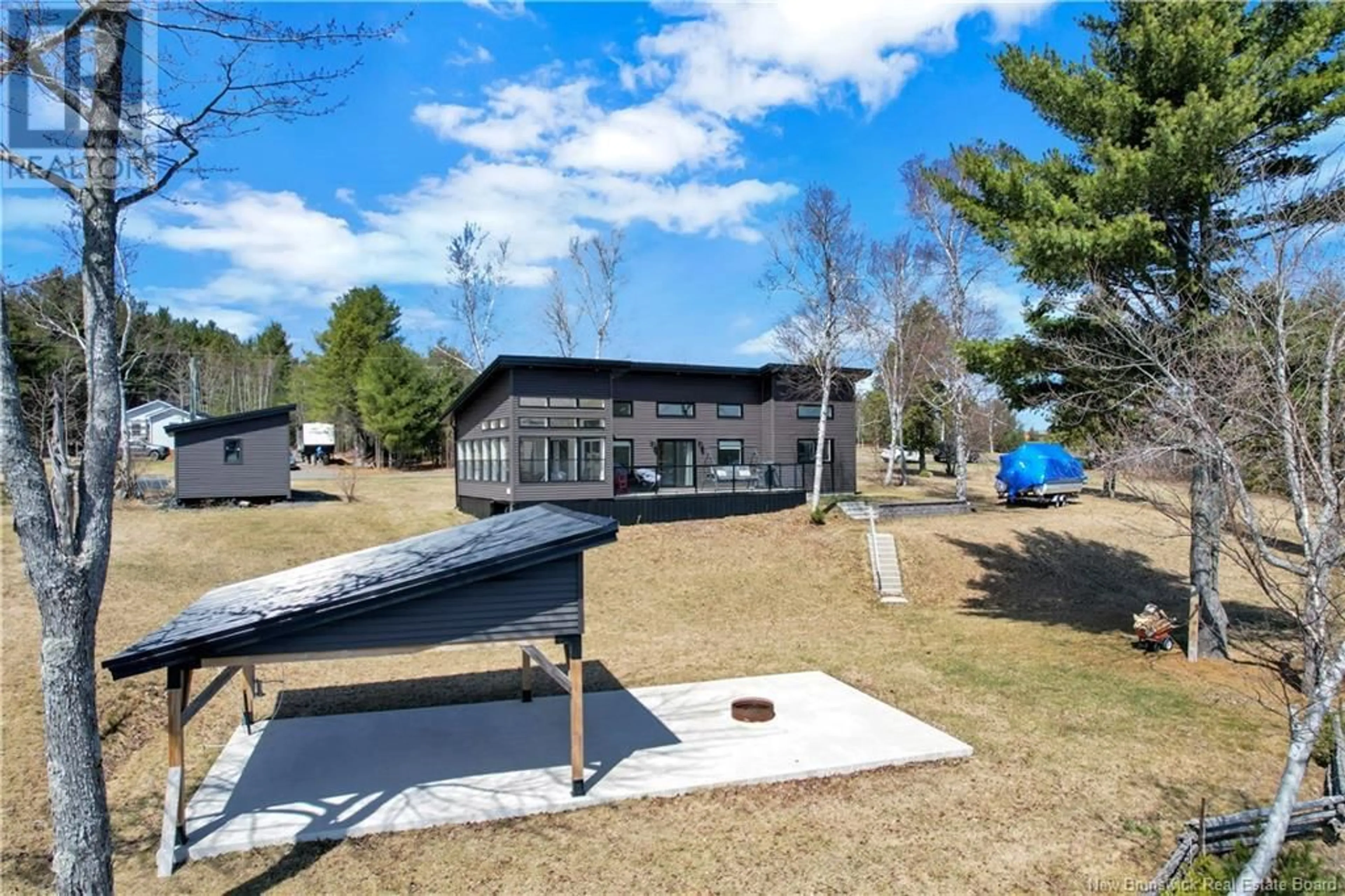 A pic from outside/outdoor area/front of a property/back of a property/a pic from drone, water/lake/river/ocean view for 37 JAMES COURT, Upper Rexton New Brunswick E4W0A6