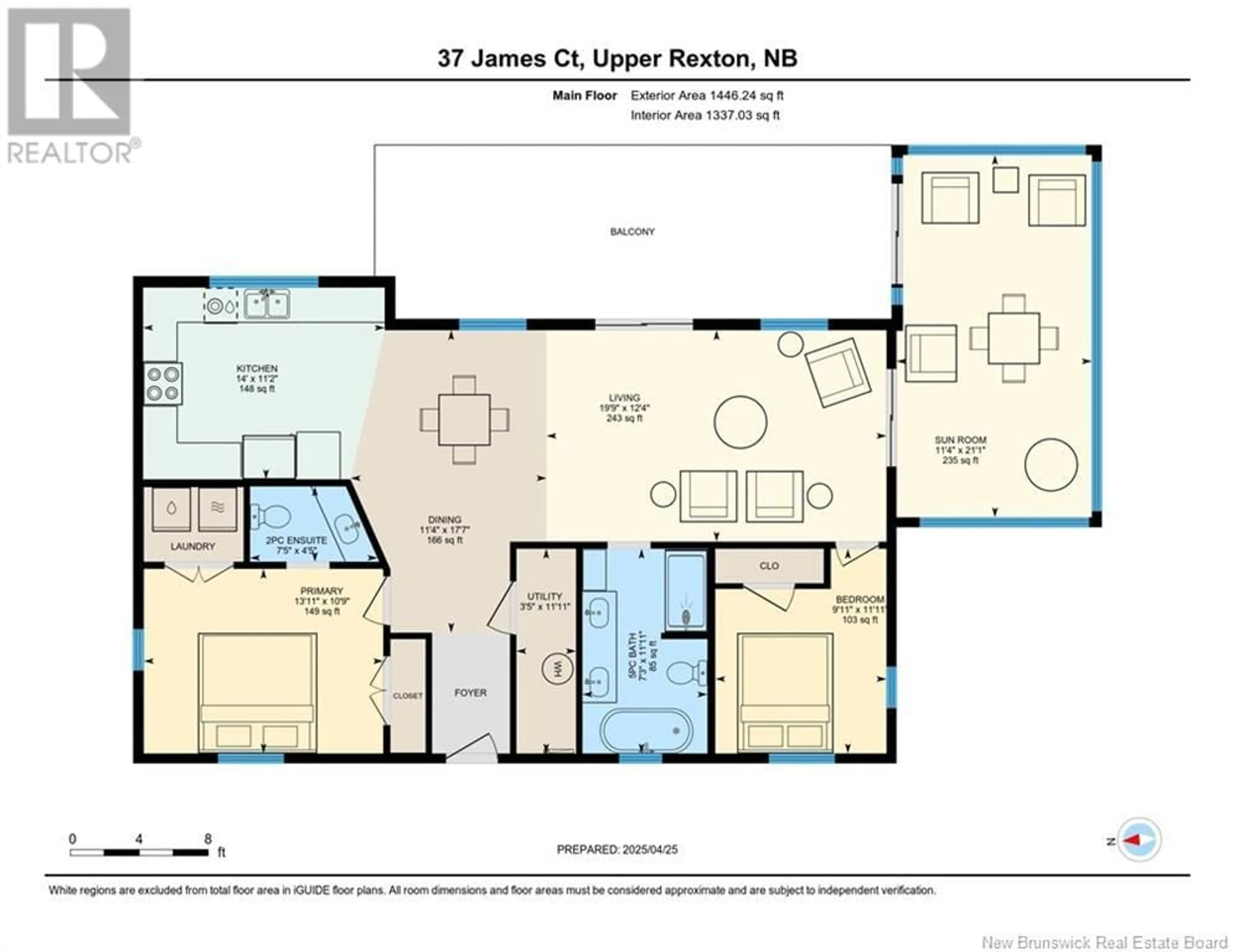 Floor plan for 37 JAMES COURT, Upper Rexton New Brunswick E4W0A6