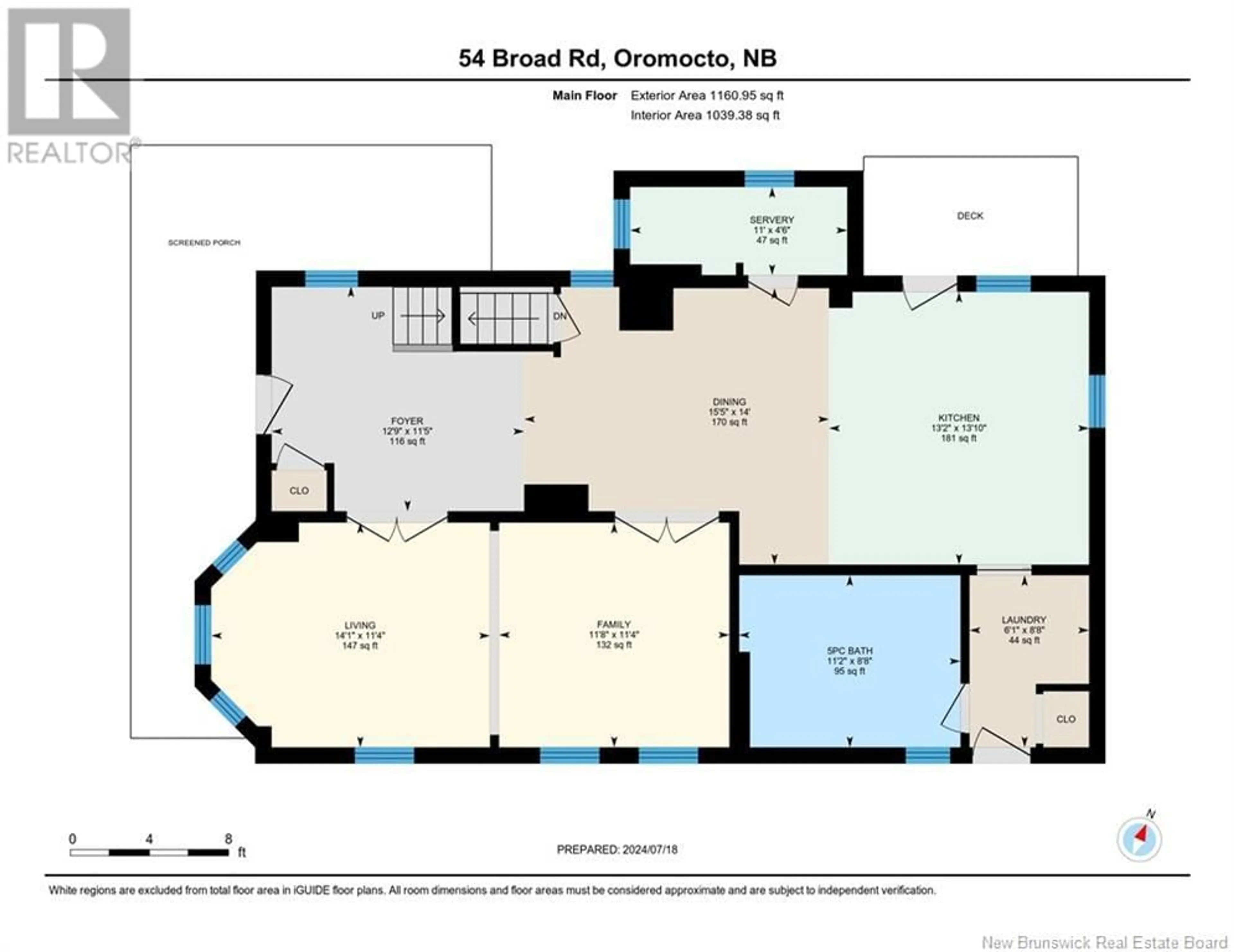 Floor plan for 54 BROAD ROAD, Oromocto New Brunswick E2V1C2