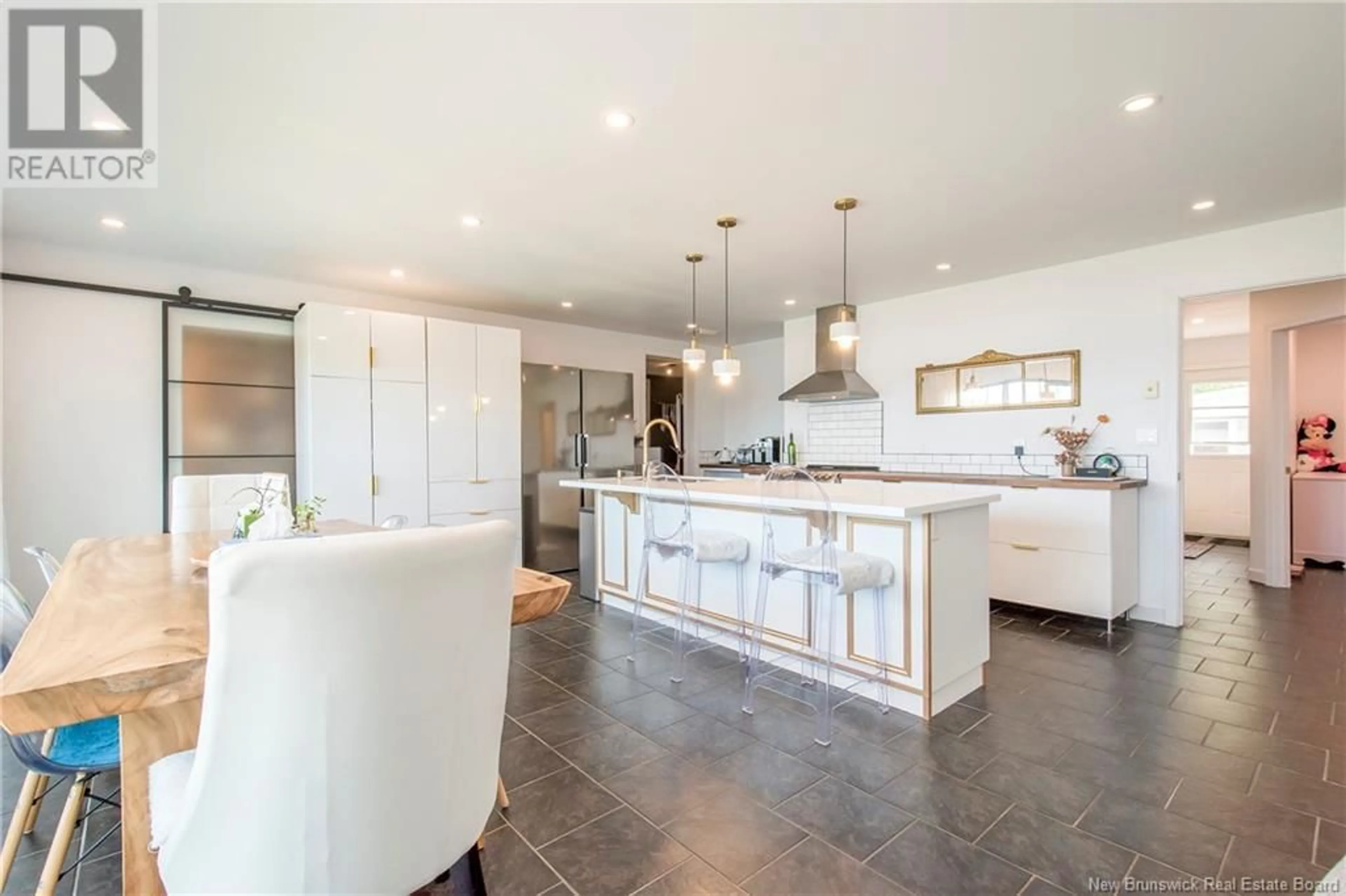 Open concept kitchen, ceramic/tile floor for 2068 ROTHESAY ROAD, Rothesay New Brunswick E2H2K3