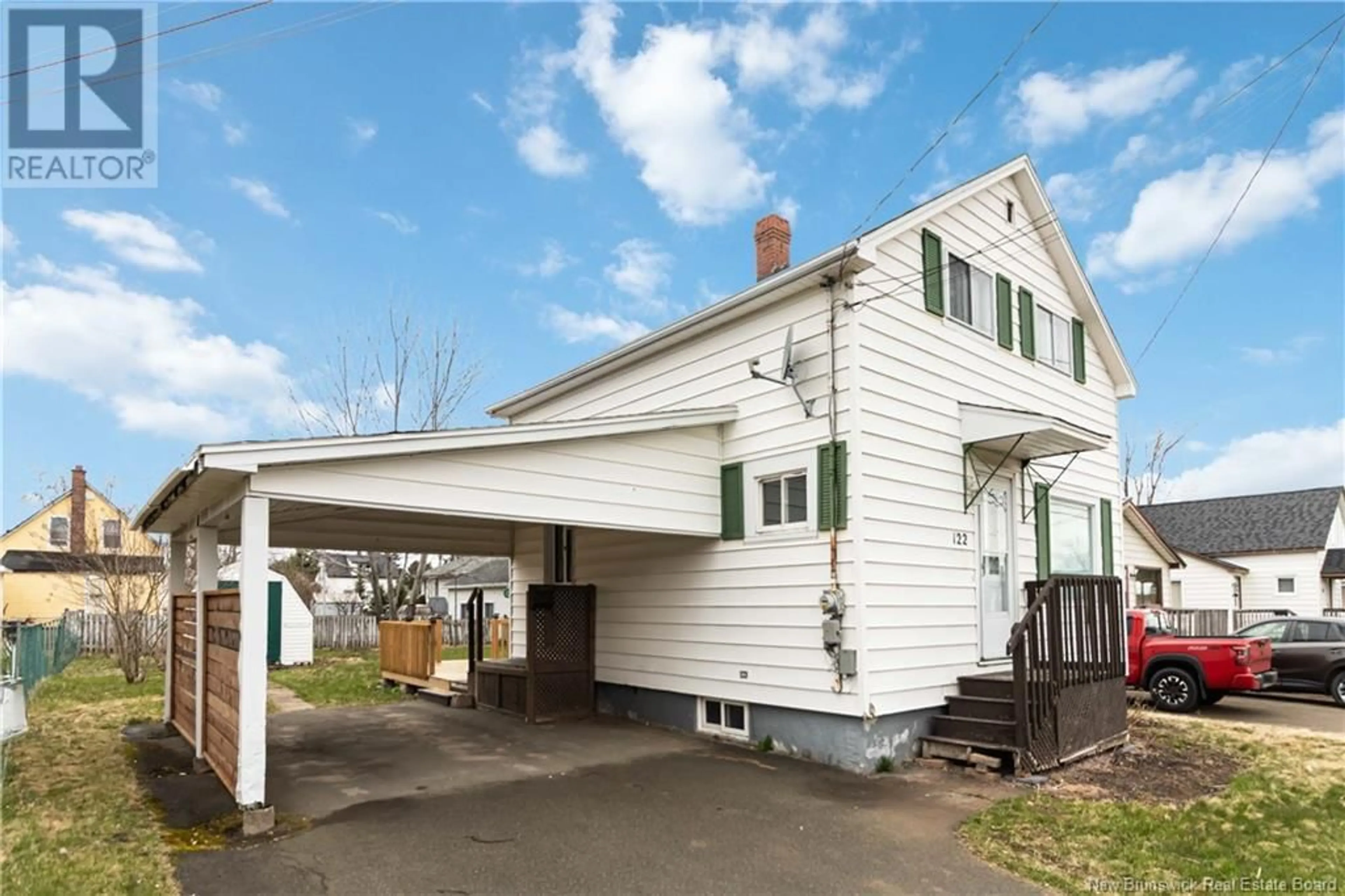 Home with vinyl exterior material, street for 122 SPRUCE STREET, Moncton New Brunswick E1C7K3