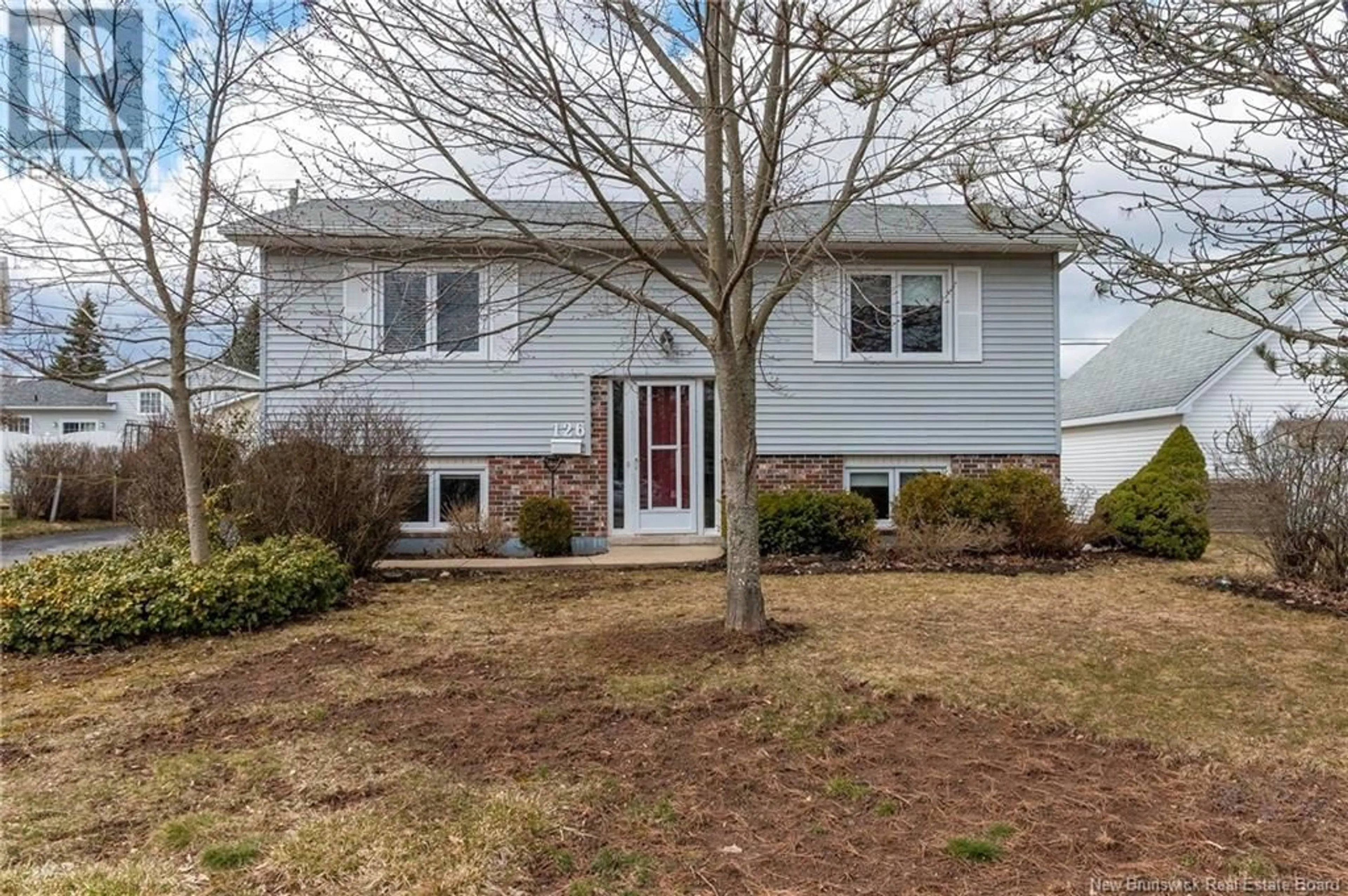 Home with vinyl exterior material, street for 126 MORNINGSIDE DRIVE, Moncton New Brunswick E1G1Z1