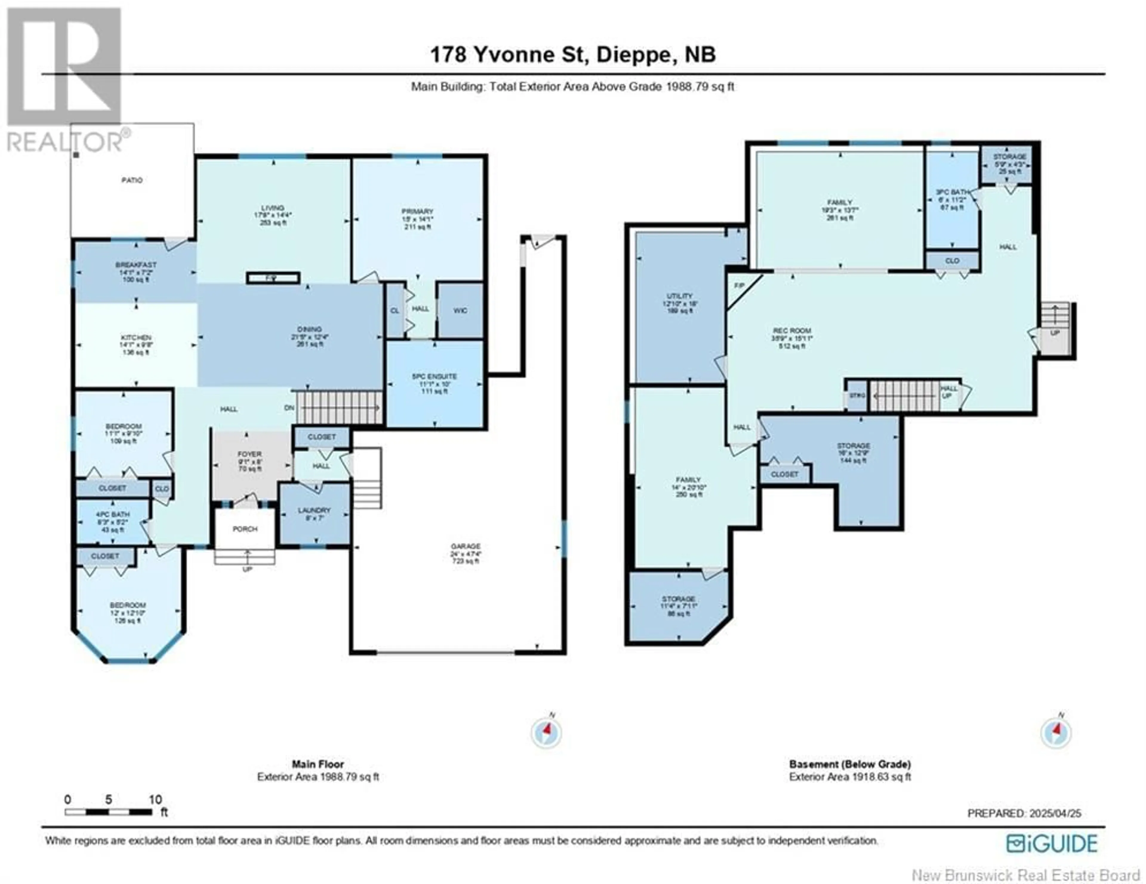 Floor plan for 178 YVONNE STREET, Dieppe New Brunswick E1A2C1