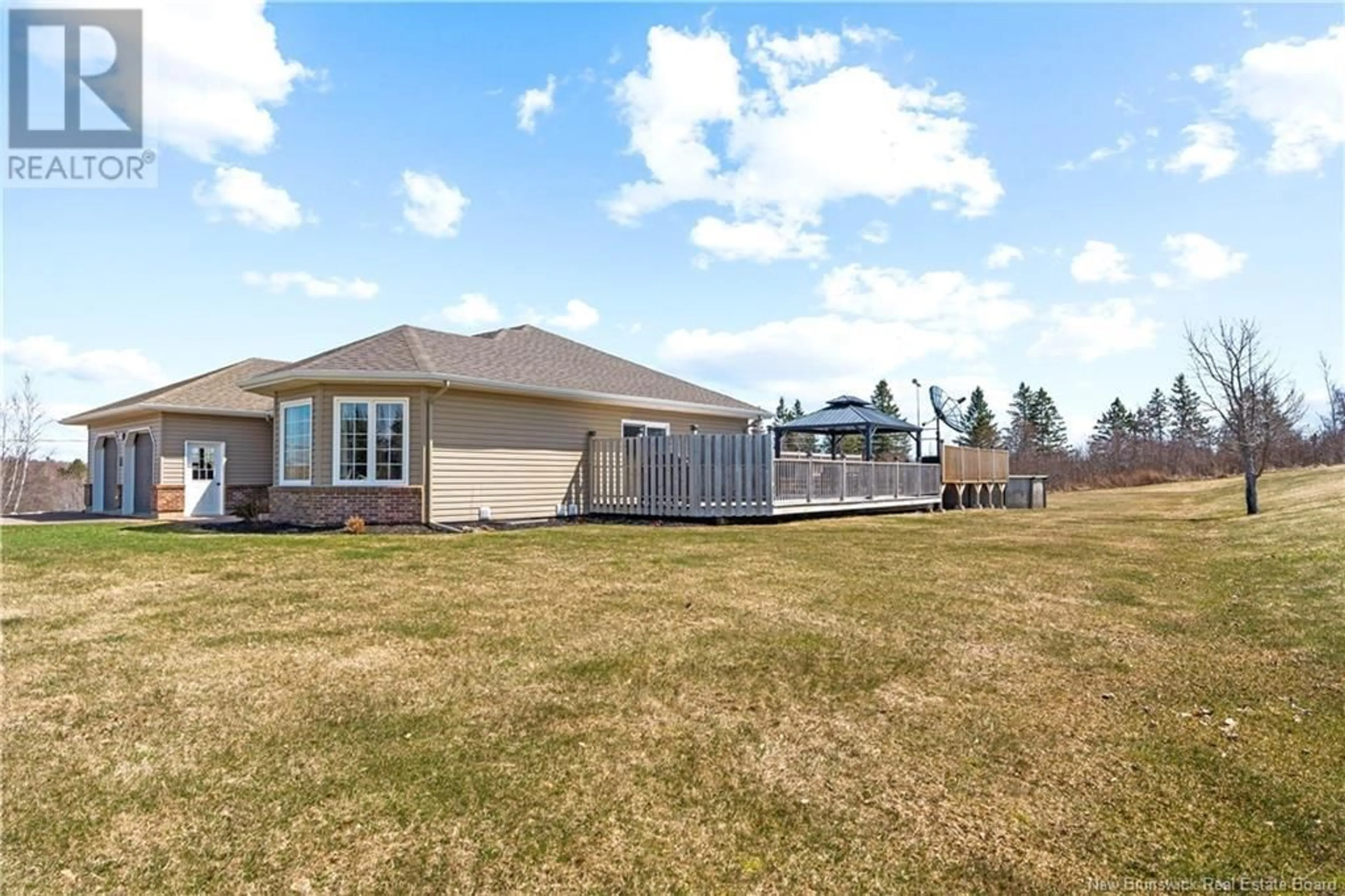 A pic from outside/outdoor area/front of a property/back of a property/a pic from drone, water/lake/river/ocean view for 709 RTE 945, Cormier Village New Brunswick E4P4Y3