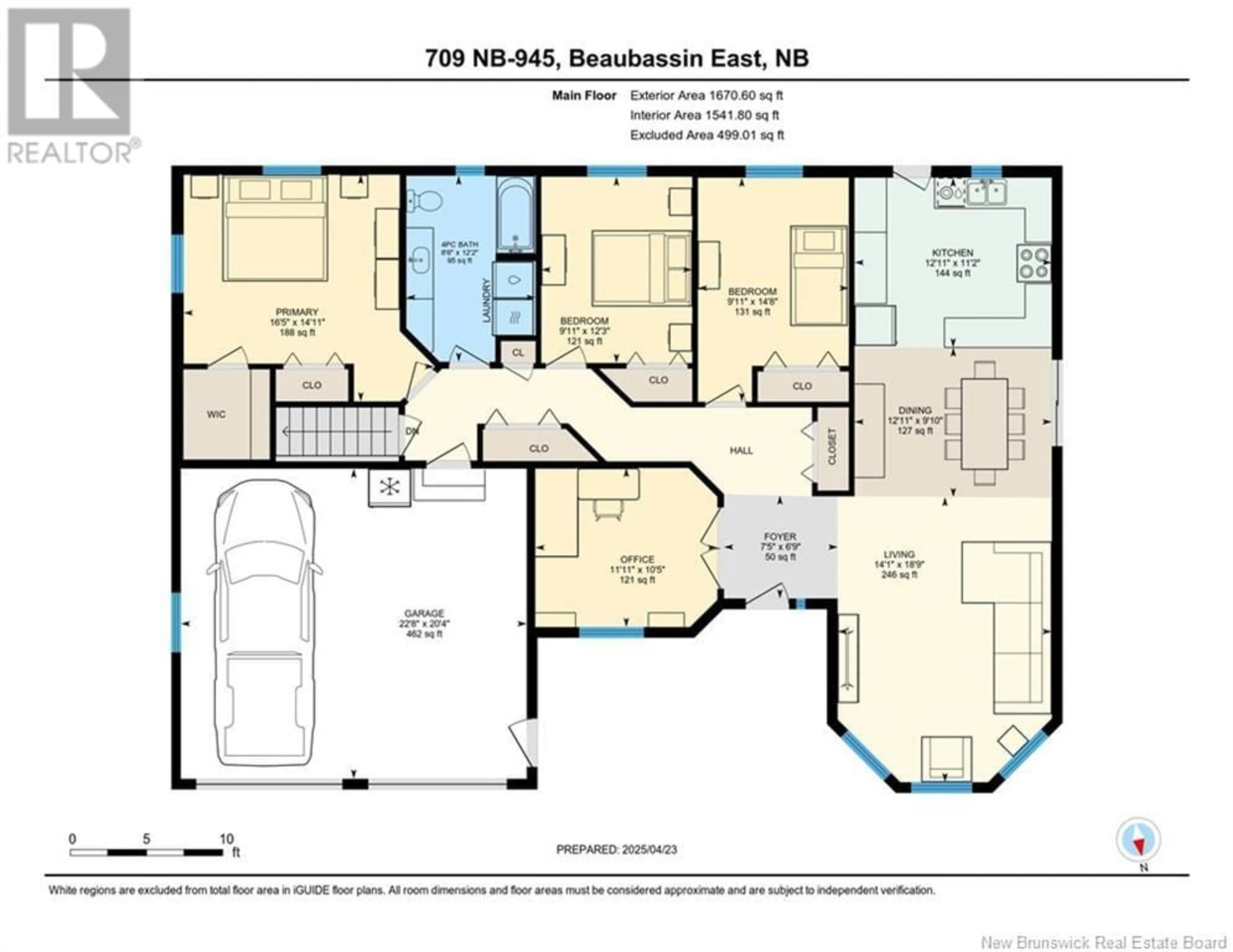 Floor plan for 709 RTE 945, Cormier Village New Brunswick E4P4Y3