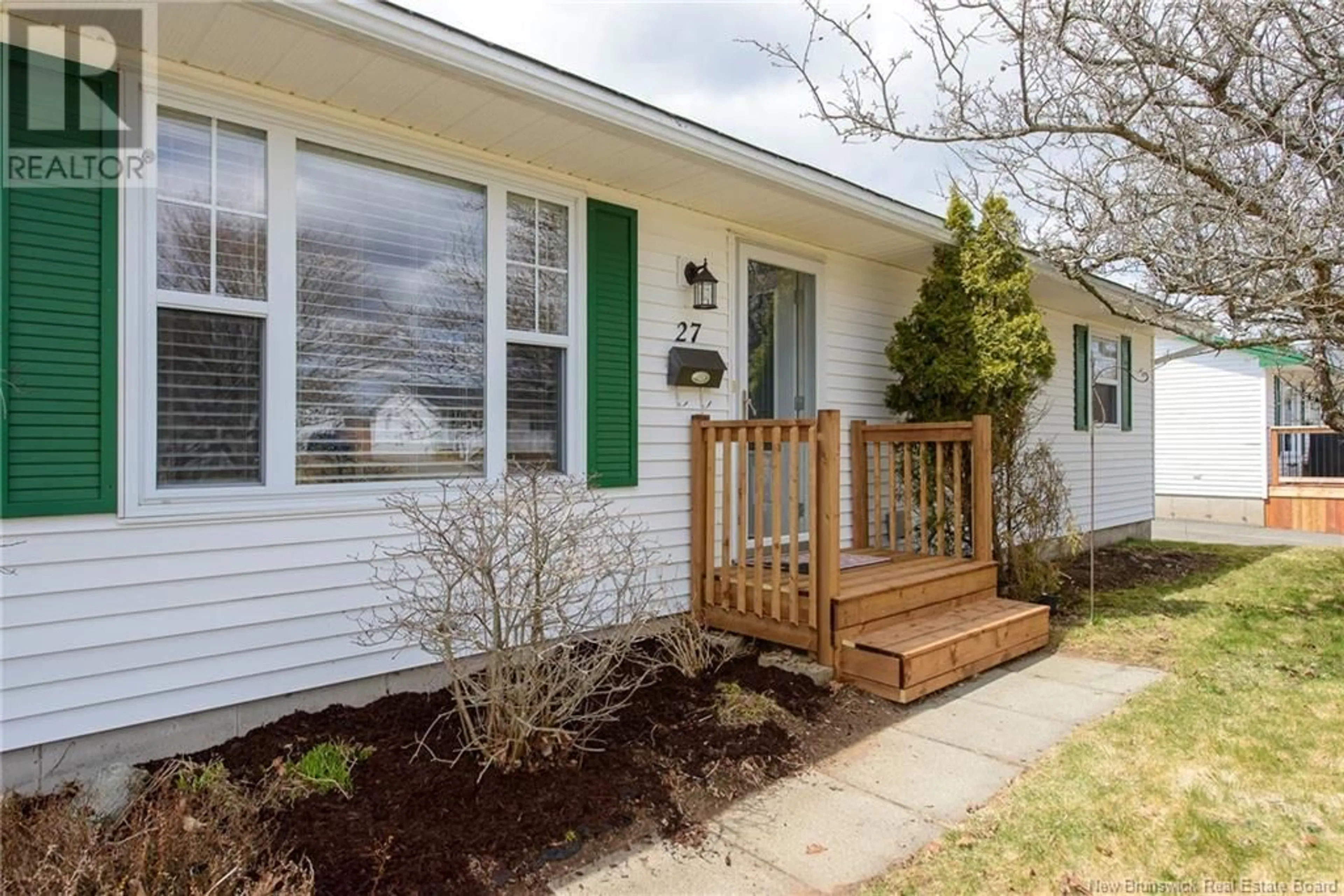 Home with vinyl exterior material, street for 27 SUNNYBROOK TERRACE, Saint John New Brunswick E2J4L4