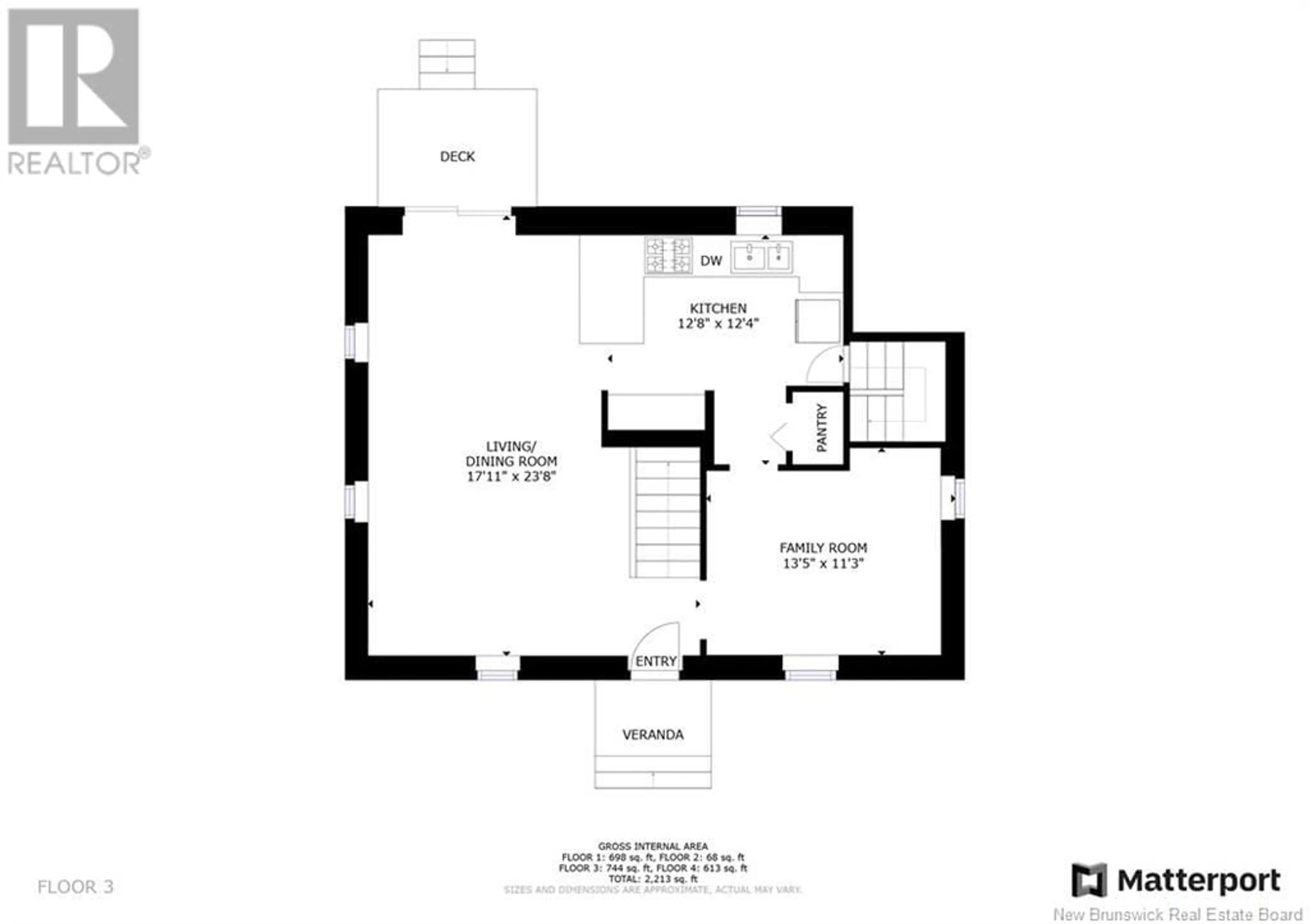 Floor plan for 548 LINCOLN ROAD, Fredericton New Brunswick E3B5H9