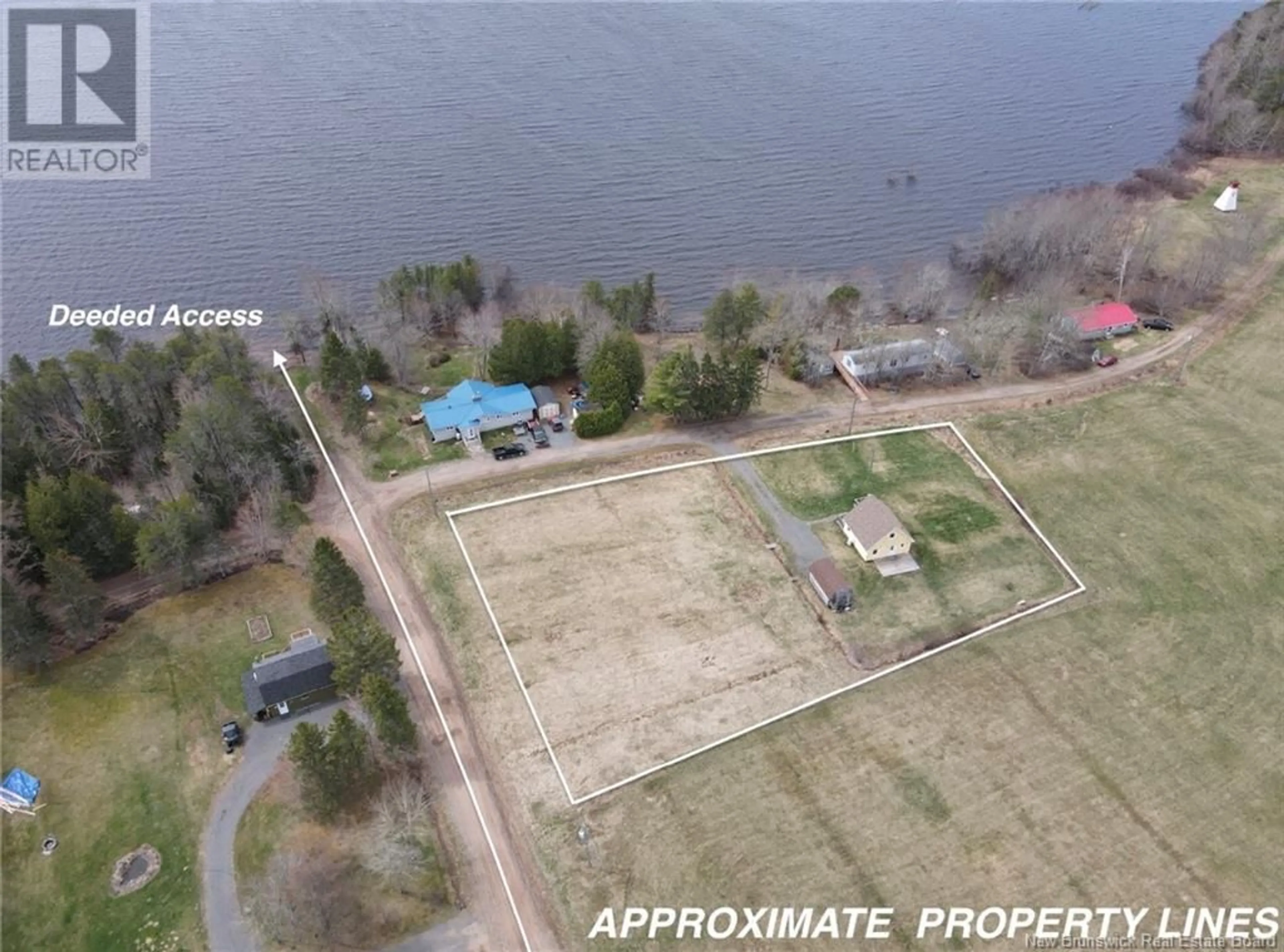 A pic from outside/outdoor area/front of a property/back of a property/a pic from drone, water/lake/river/ocean view for 100 WASHADEMOAK LANE, Cambridge-Narrows New Brunswick E4C4G9