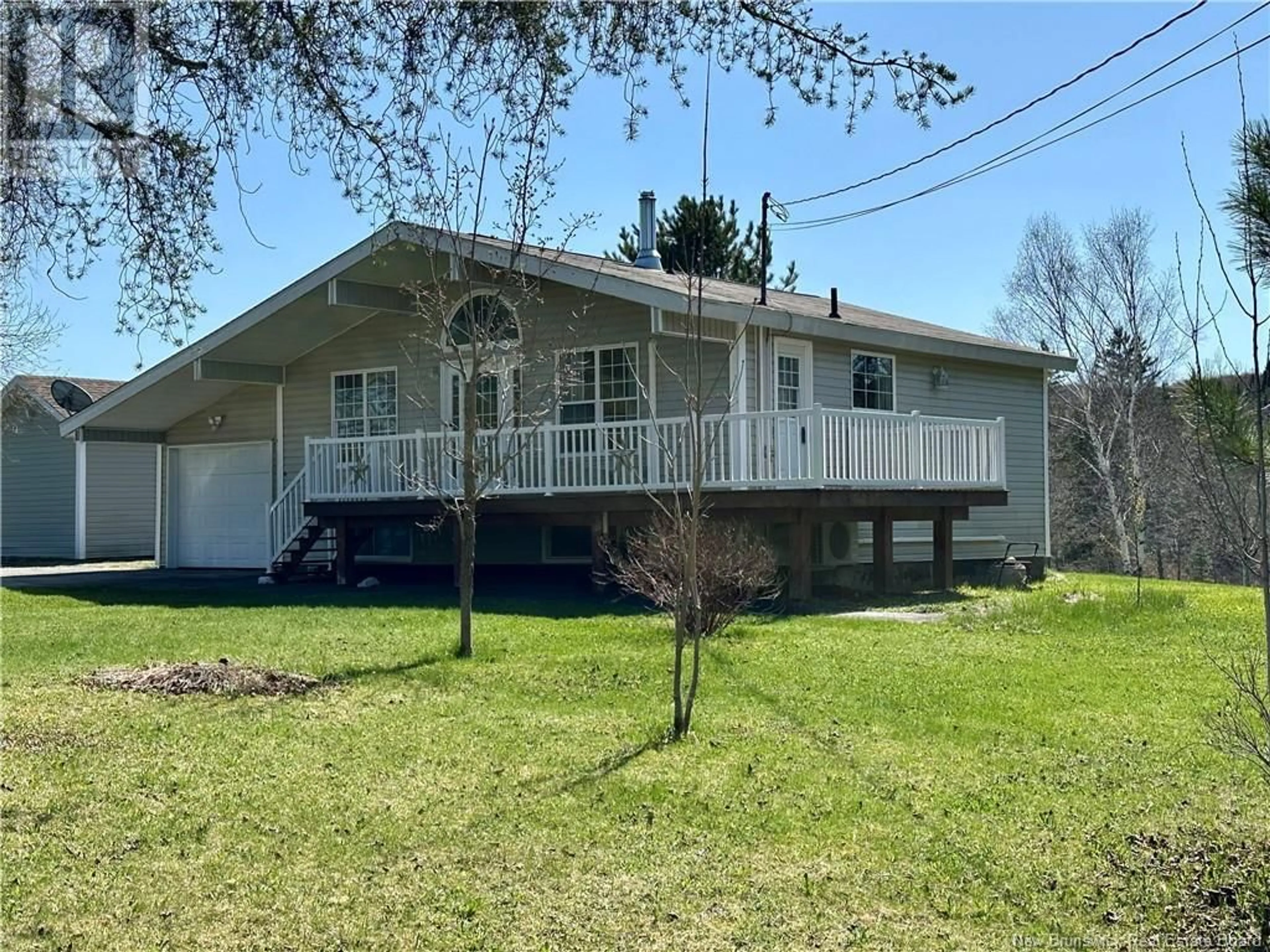Home with vinyl exterior material, street for 68 KING KRISTIAN ROAD, New Denmark New Brunswick E7G1X6