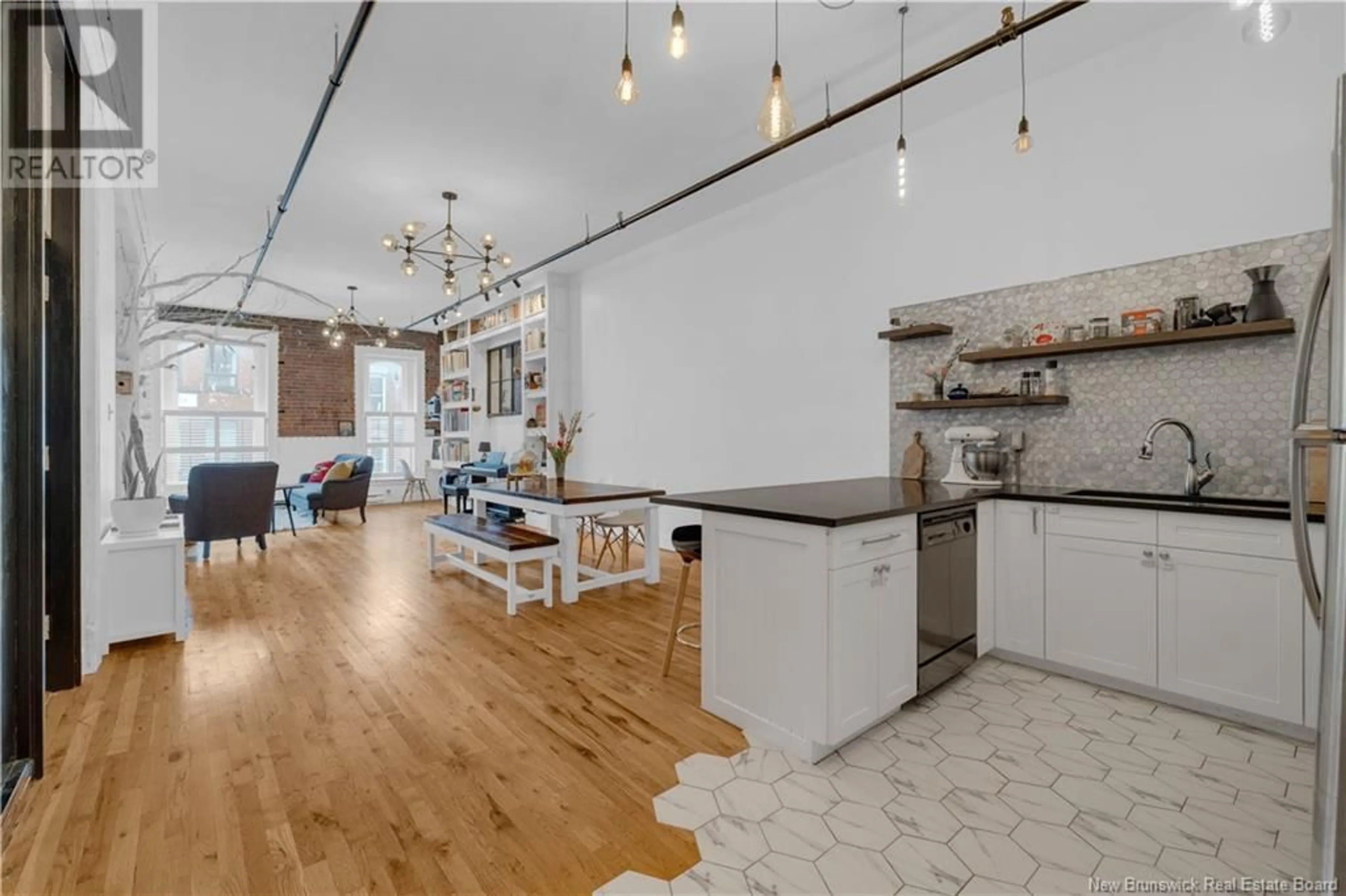 Open concept kitchen, unknown for 301-4 - 100 PRINCE WILLIAM STREET, Saint John New Brunswick E2L2B3
