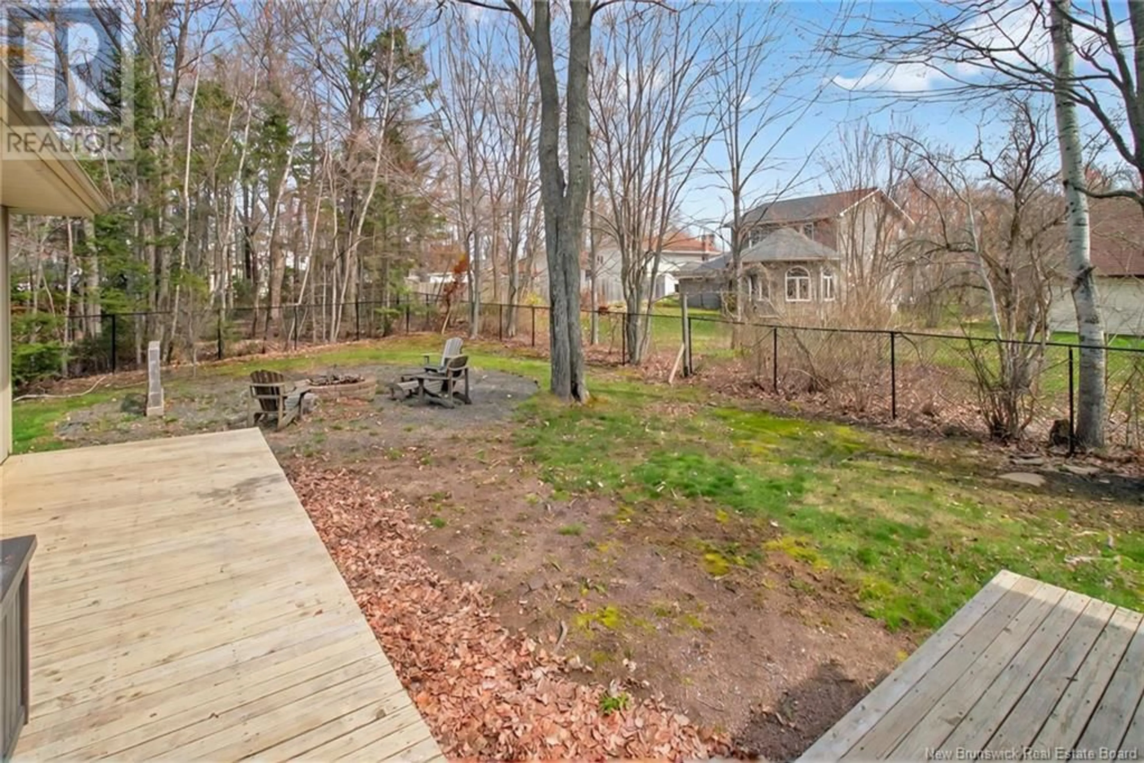 Patio, forest/trees view for 764 PAPINEAU COURT, Dieppe New Brunswick E1A6G6