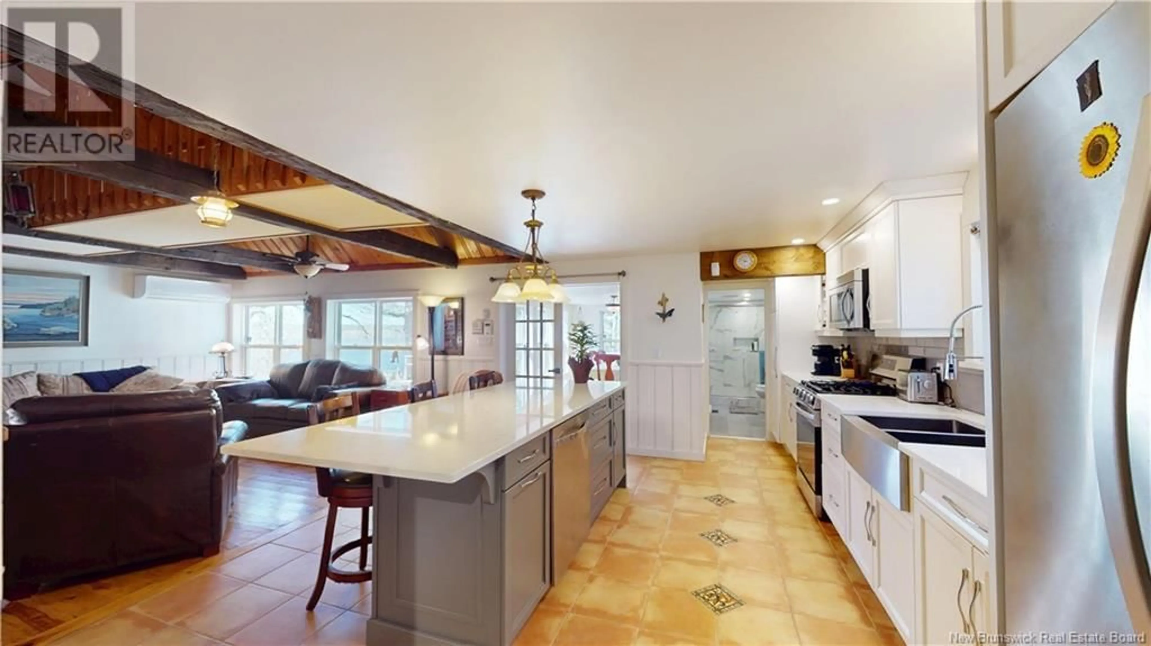 Open concept kitchen, ceramic/tile floor for 1588 SCENIC NARROWS BOULEVARD, Cambridge-Narrows New Brunswick E4C2P2