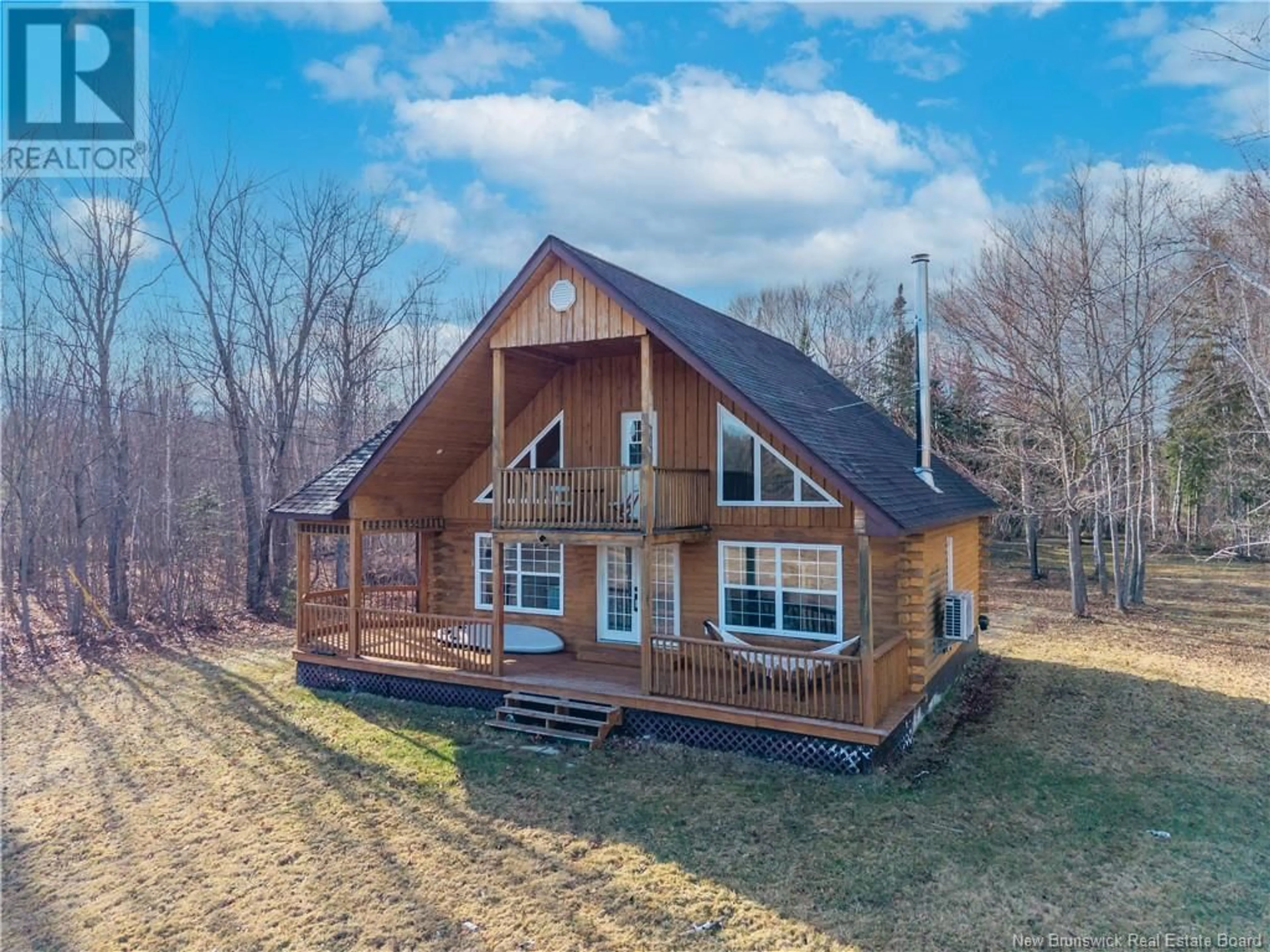 A pic from outside/outdoor area/front of a property/back of a property/a pic from drone, water/lake/river/ocean view for 721 BACK ROAD, Lyttleton New Brunswick E9E1X6