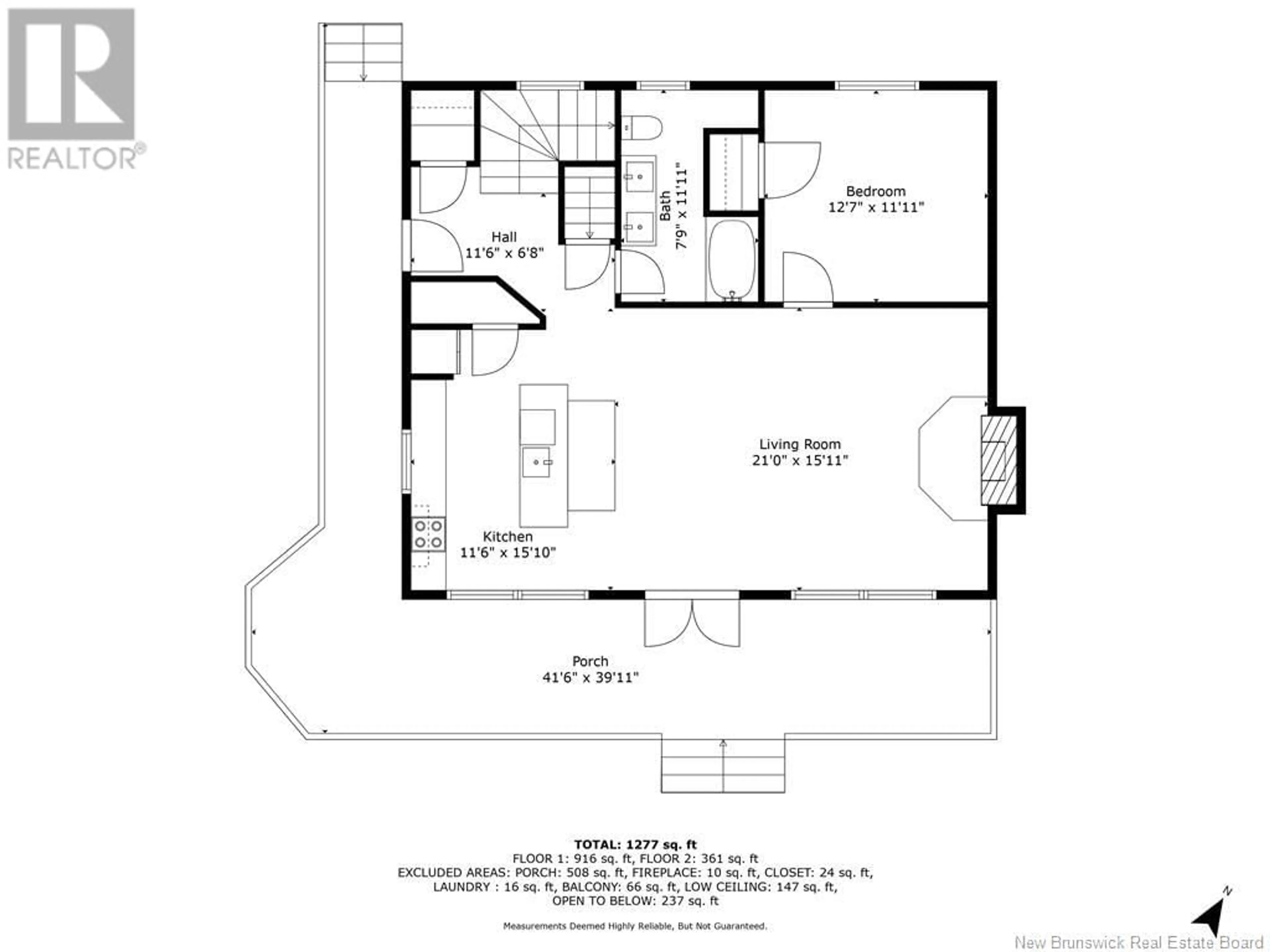 Floor plan for 721 BACK ROAD, Lyttleton New Brunswick E9E1X6