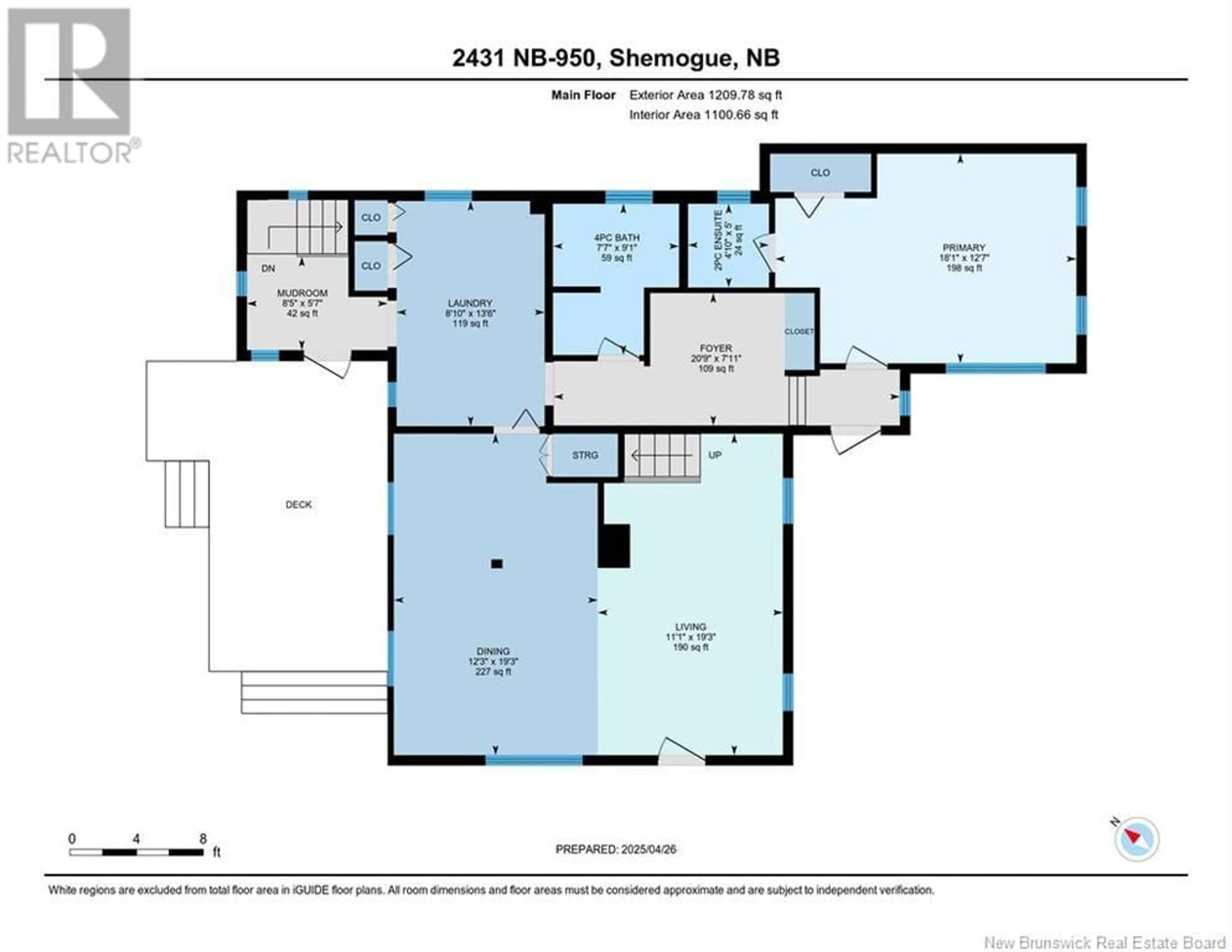 Floor plan for 2431 ROUTE 950, Shemogue New Brunswick E4N2S3